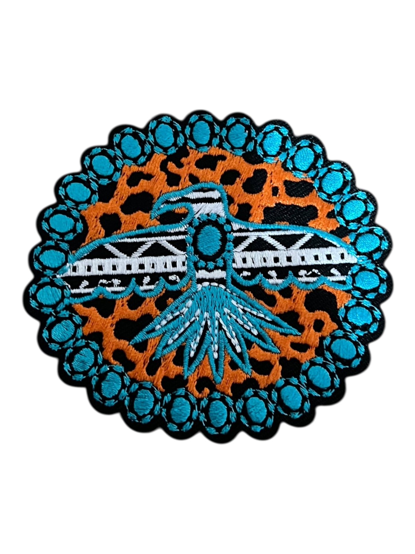 Turquoise Thunderbird orange