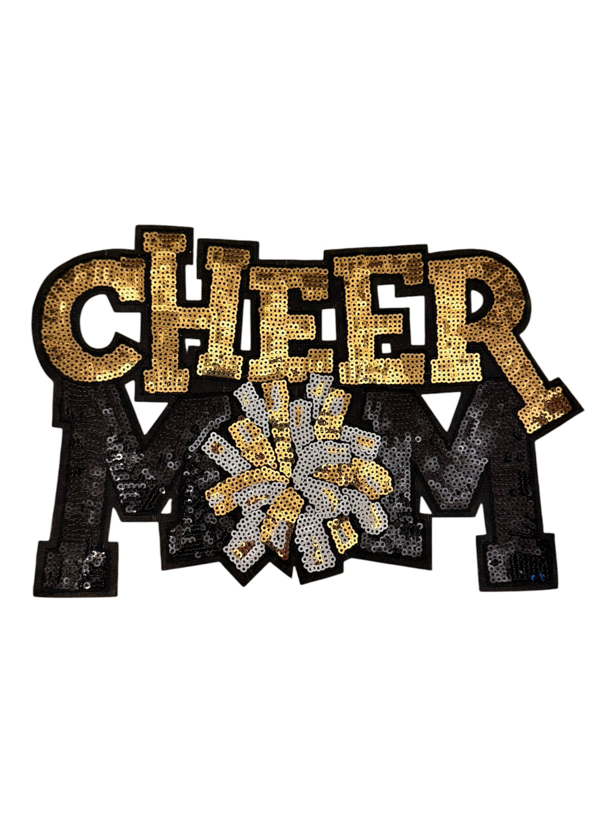 Sequin Cheer mom apparel size