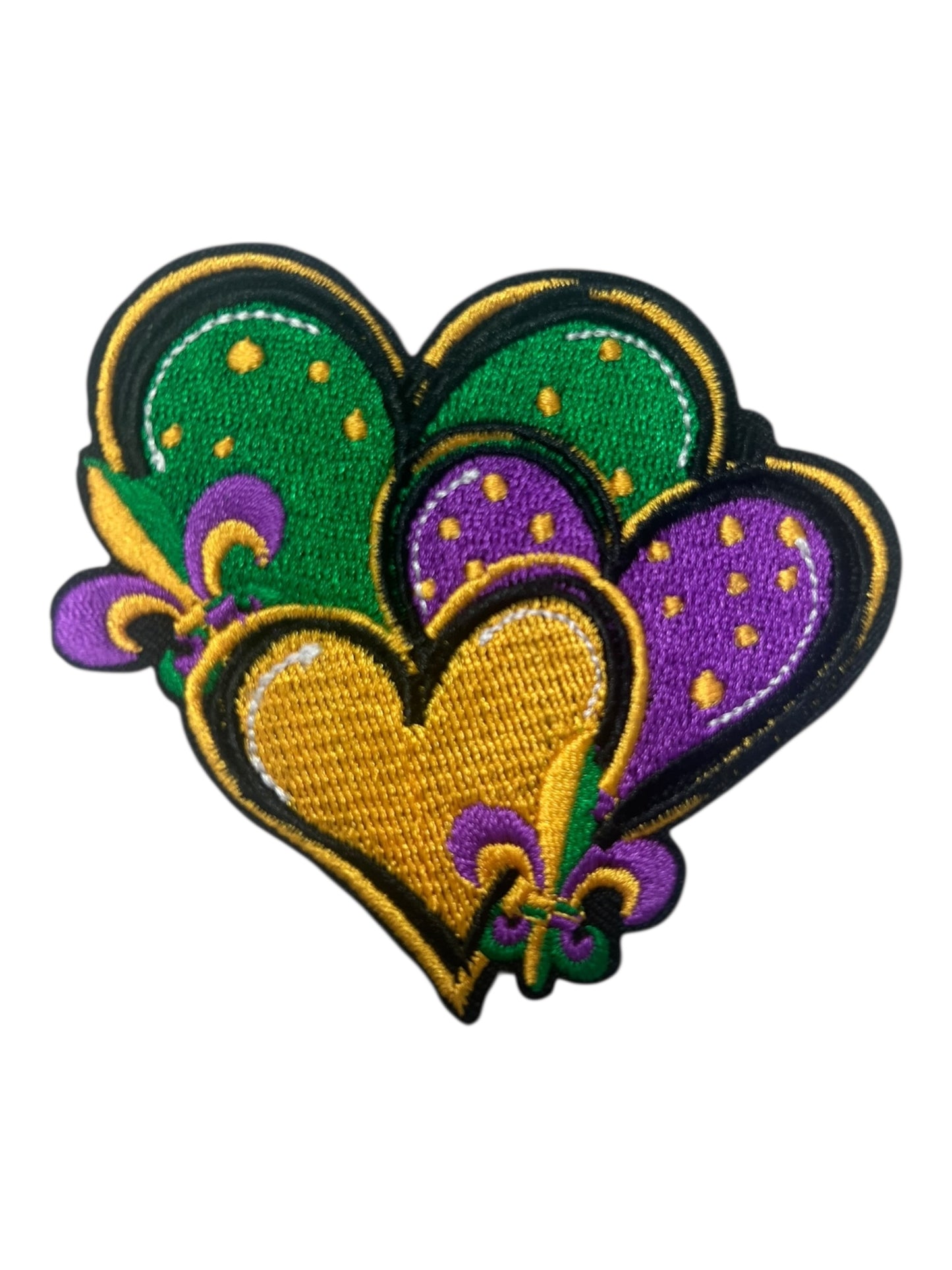Mardi Gras hearts