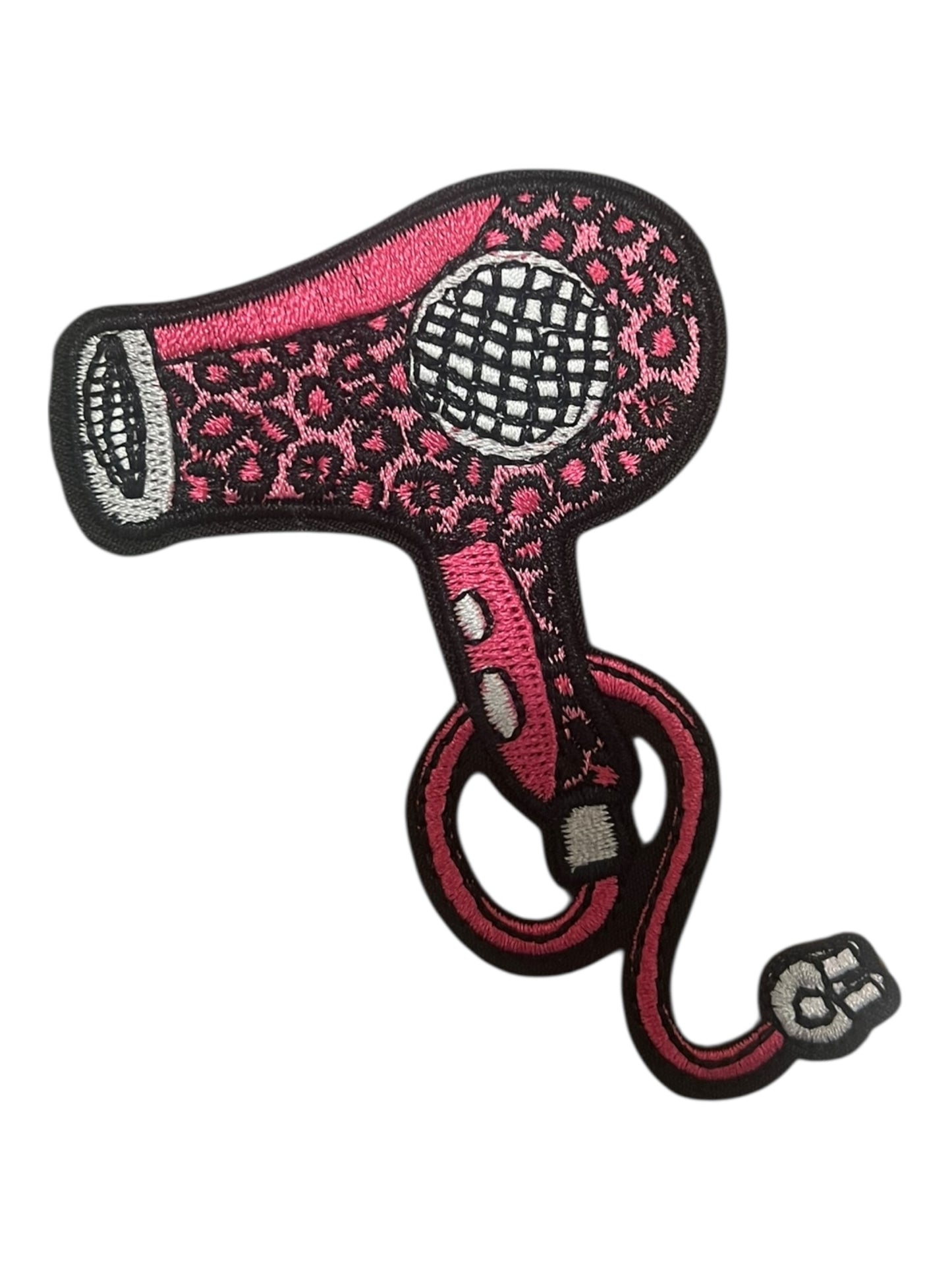 Pink cheetah hair dryer