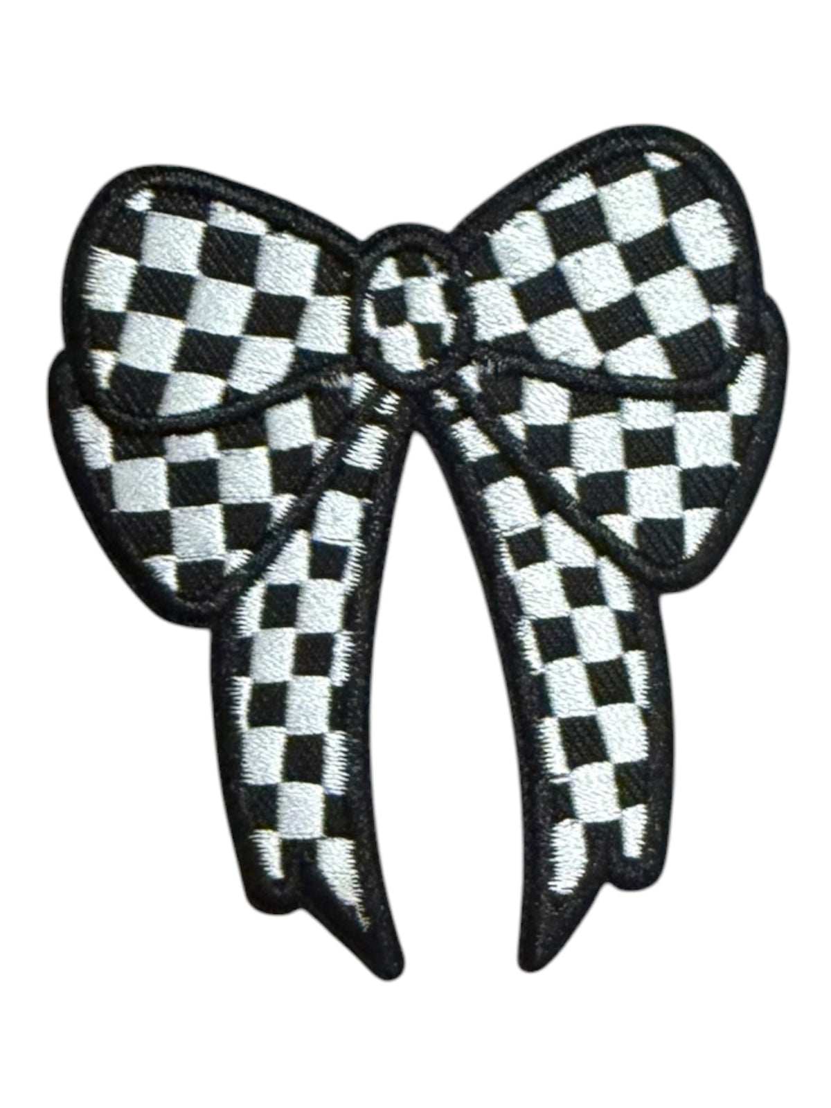 Black and White checkered bows