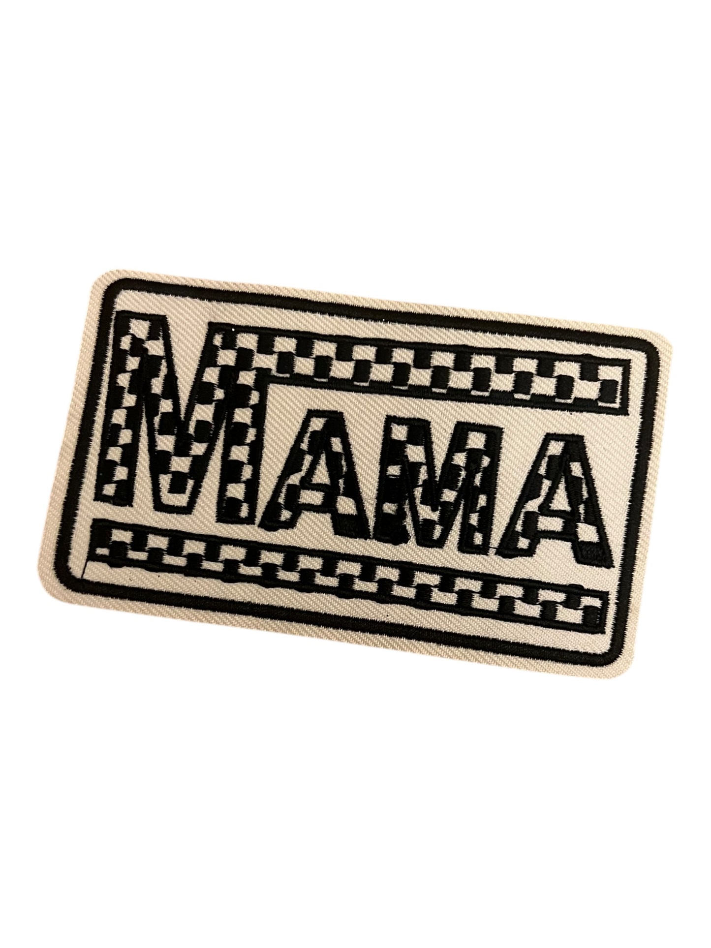 Mama black and white checkered