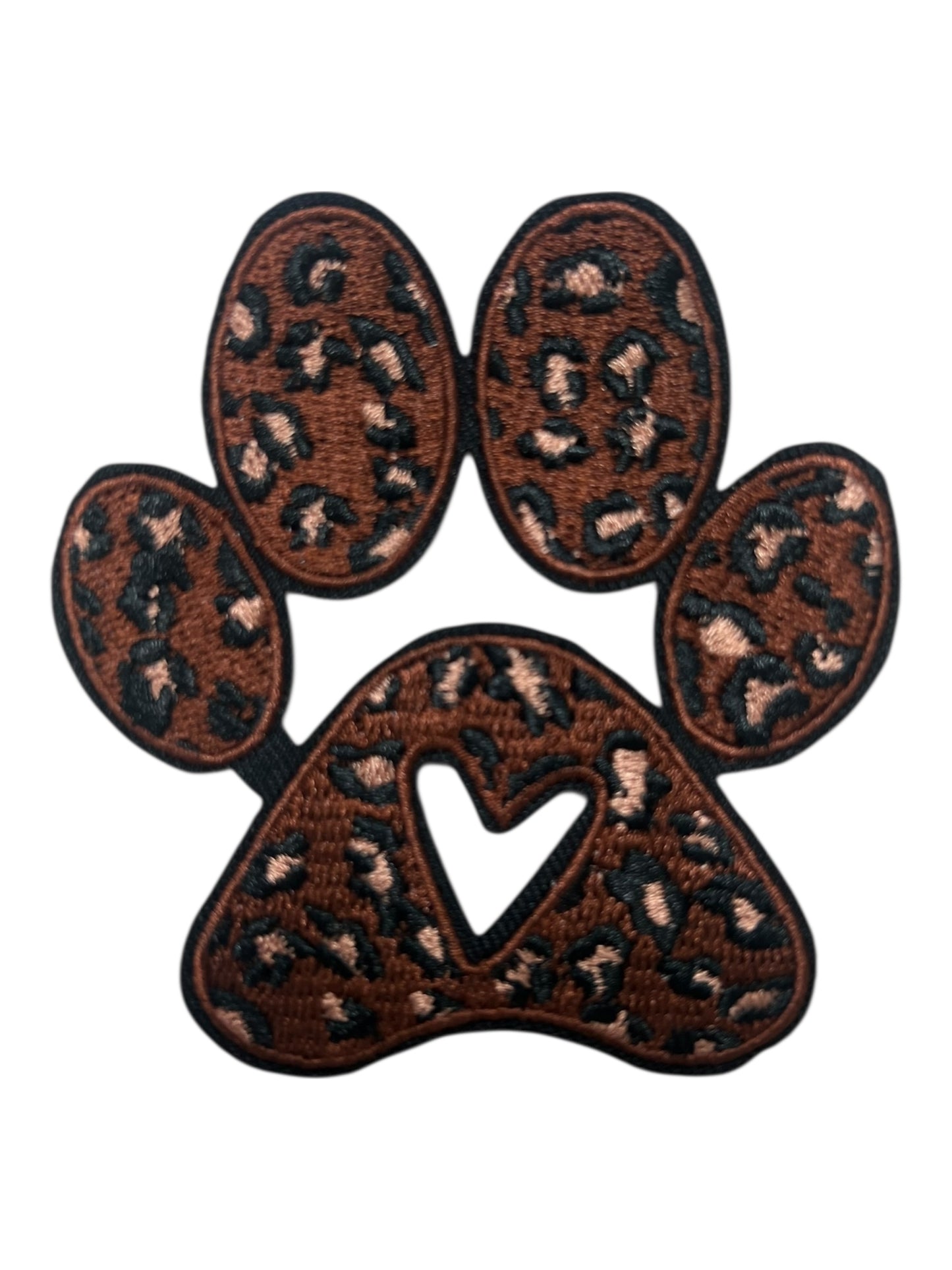 Brown leopard paw