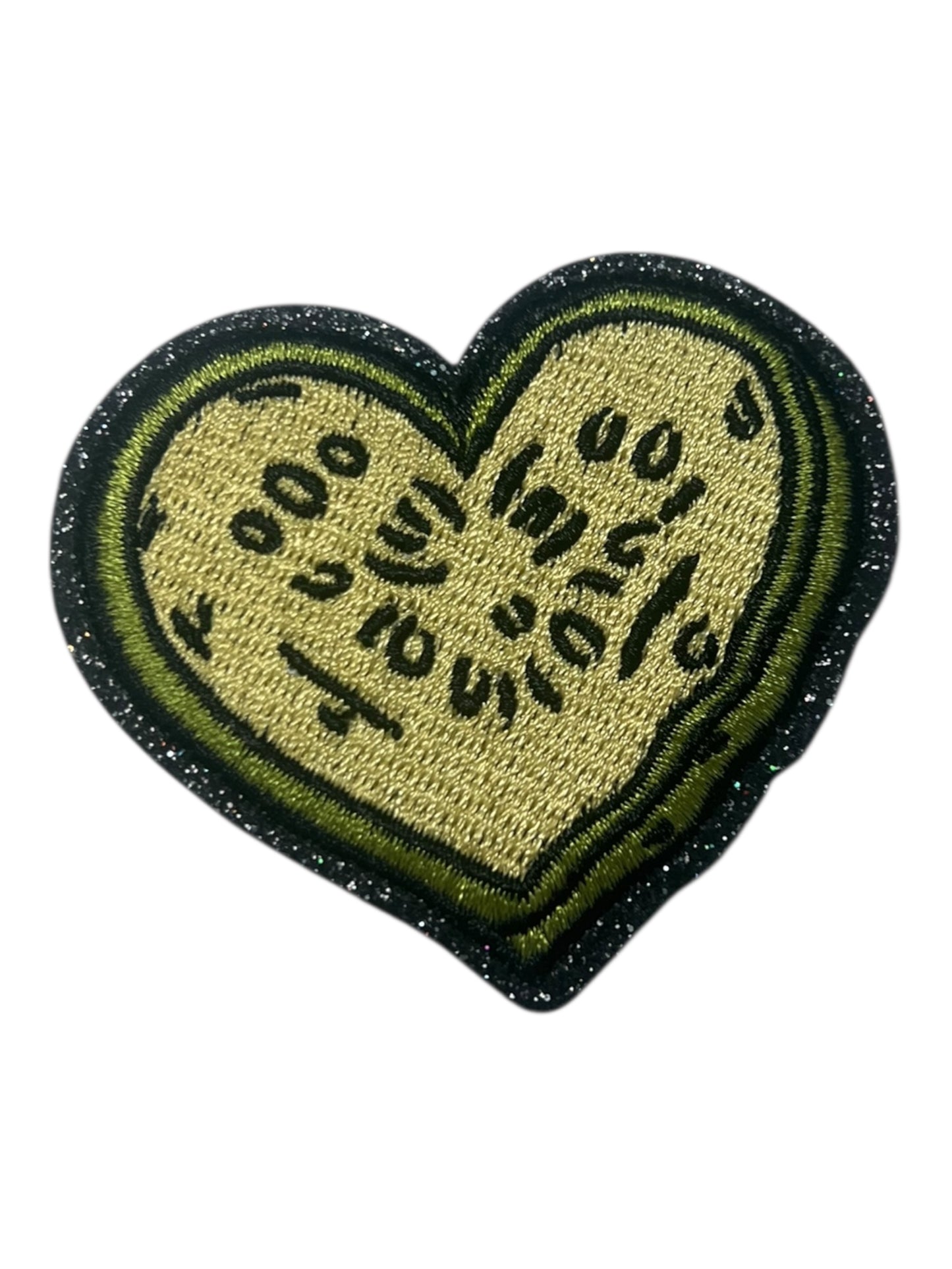 Heart shaped pickle chips
