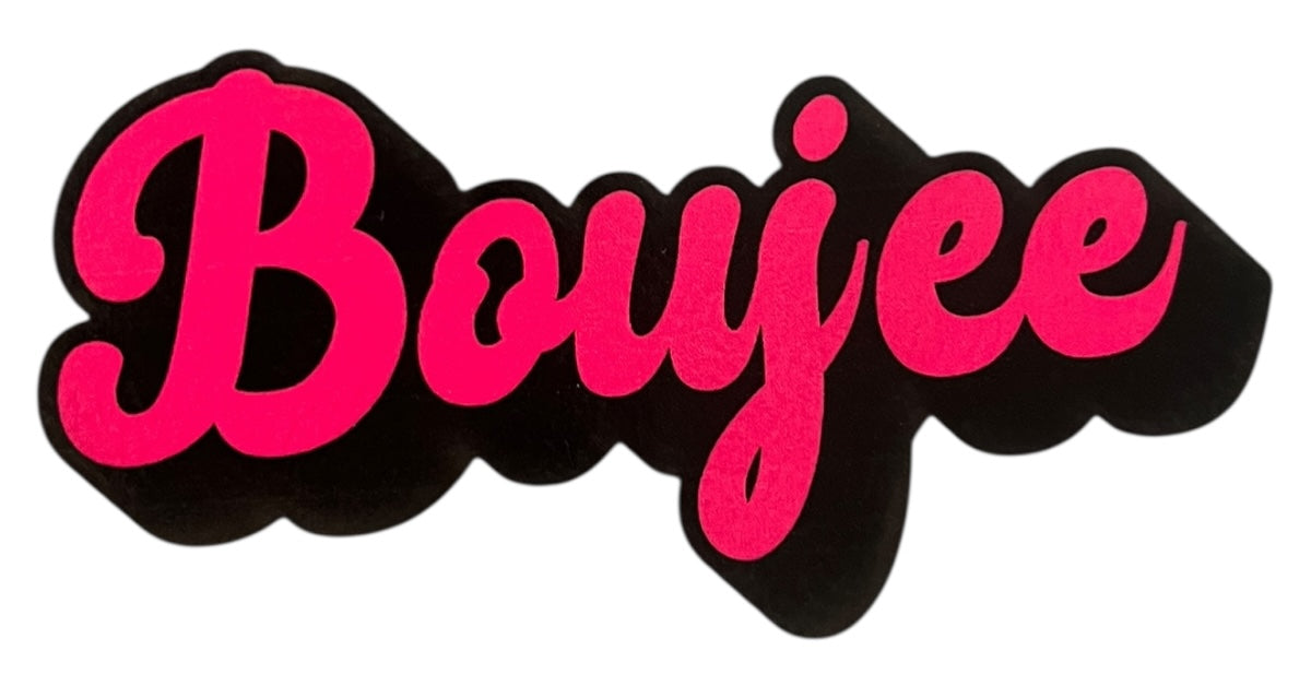 Boujee Leatherette Iron on Patch