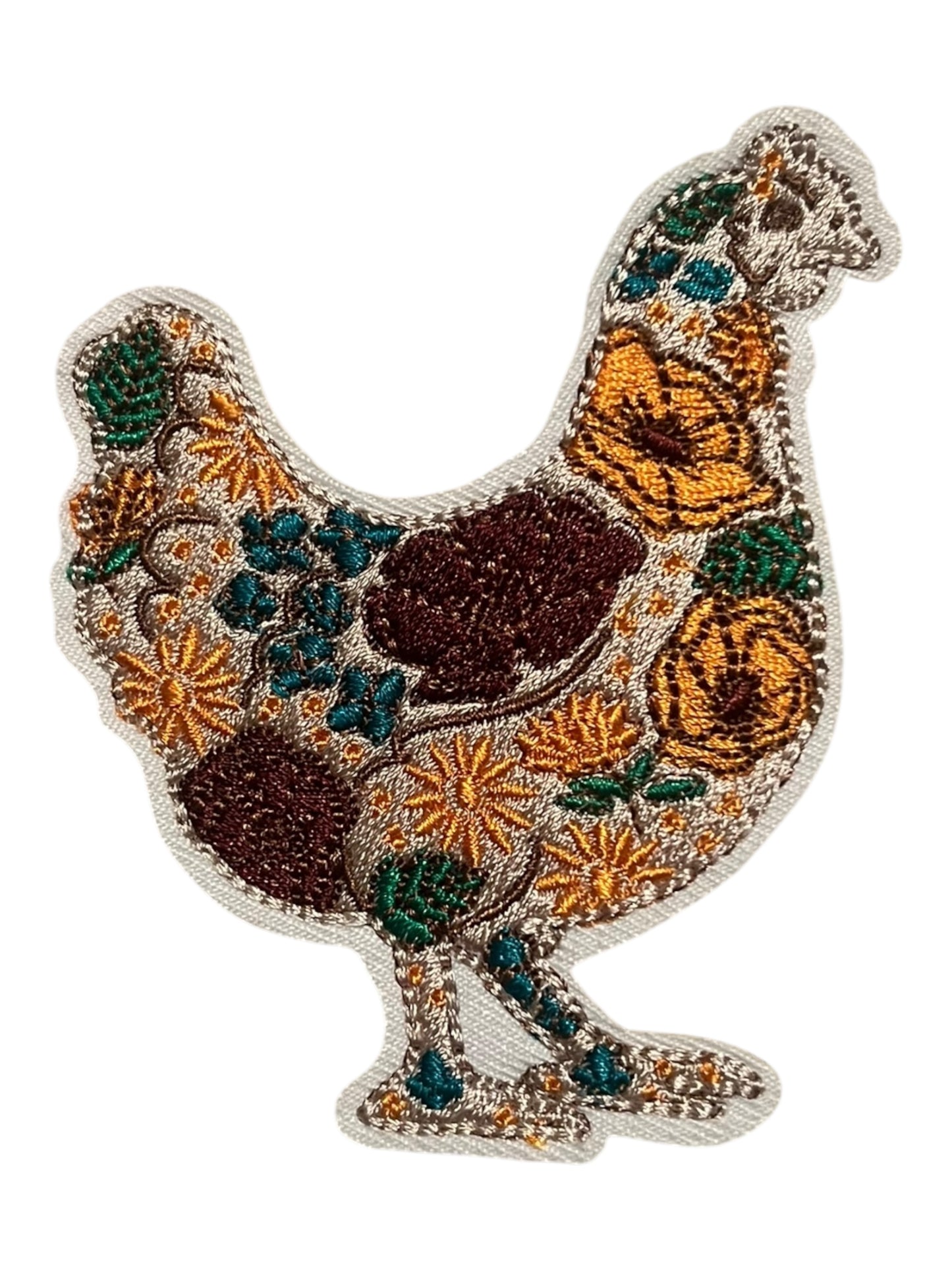 Flowered chickens