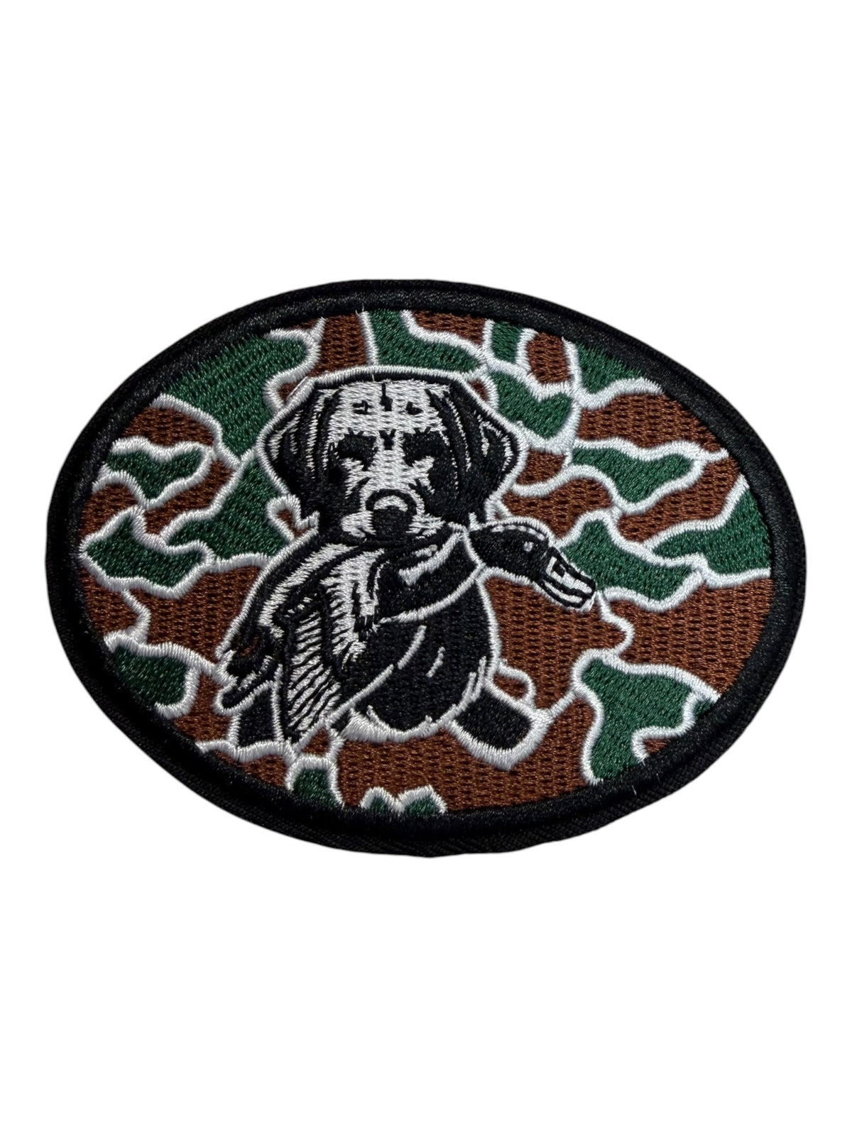 Camo patch with lab and duck