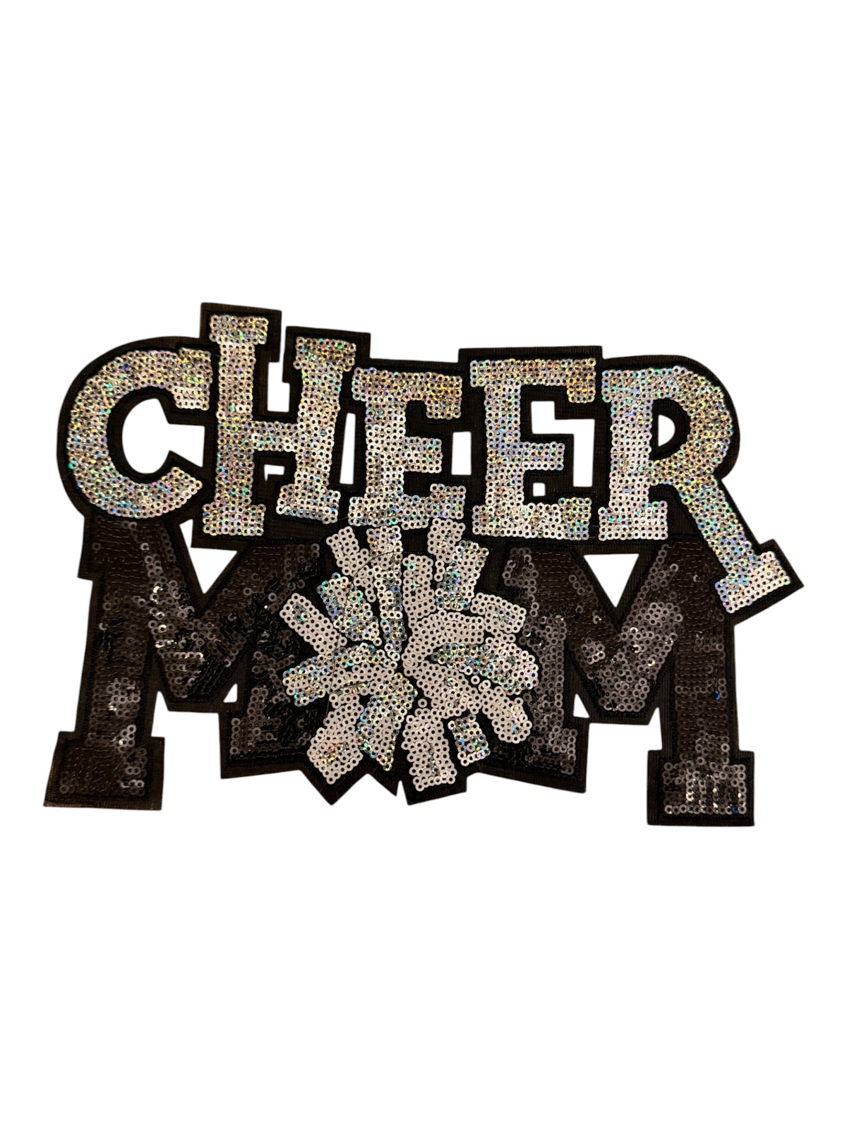 Sequin Cheer mom apparel size