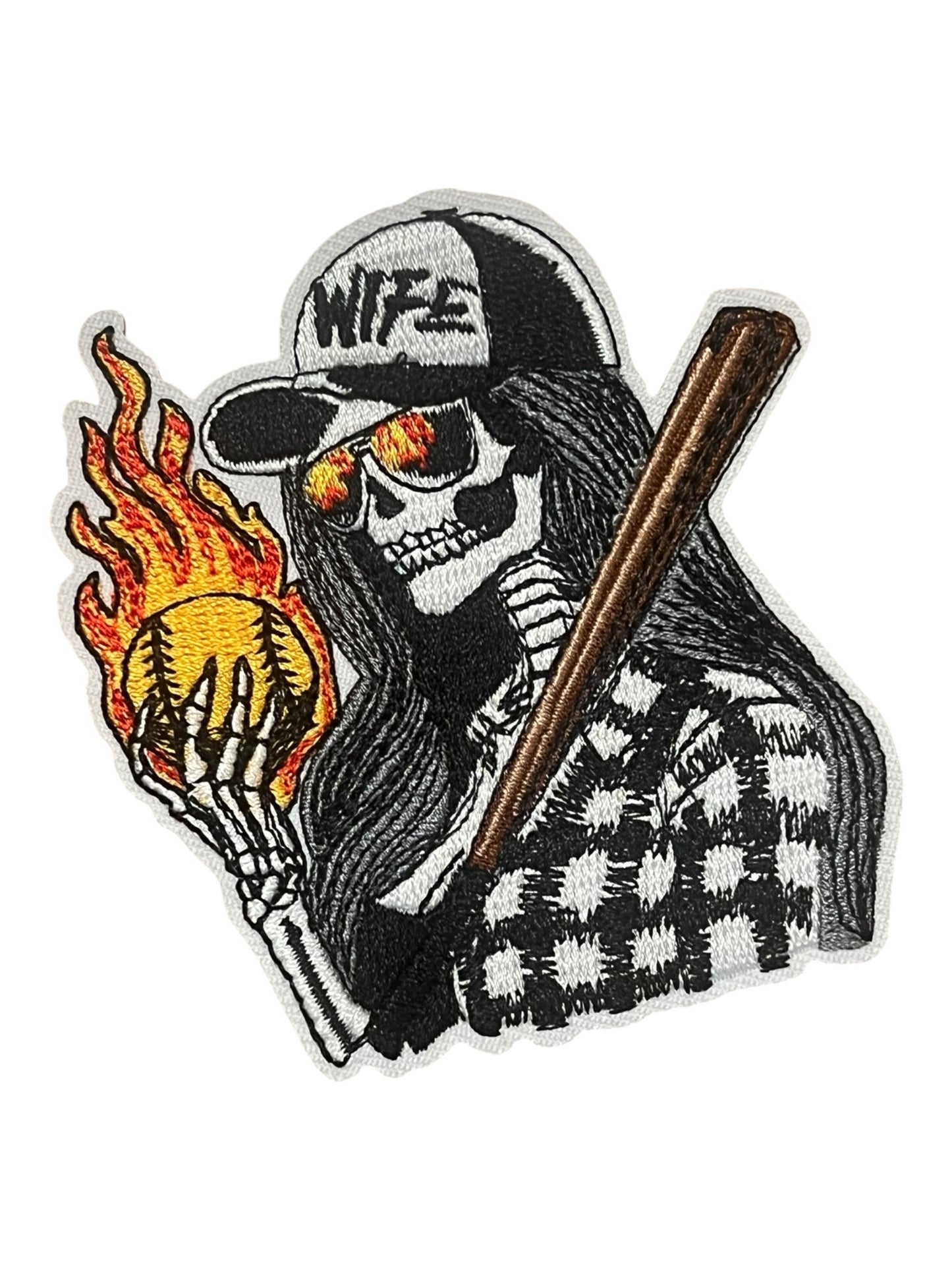 Skelly Softball Wife Hat Patch
