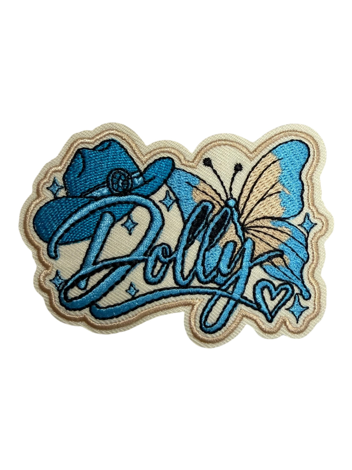 Dolly blue with hat and butterfly
