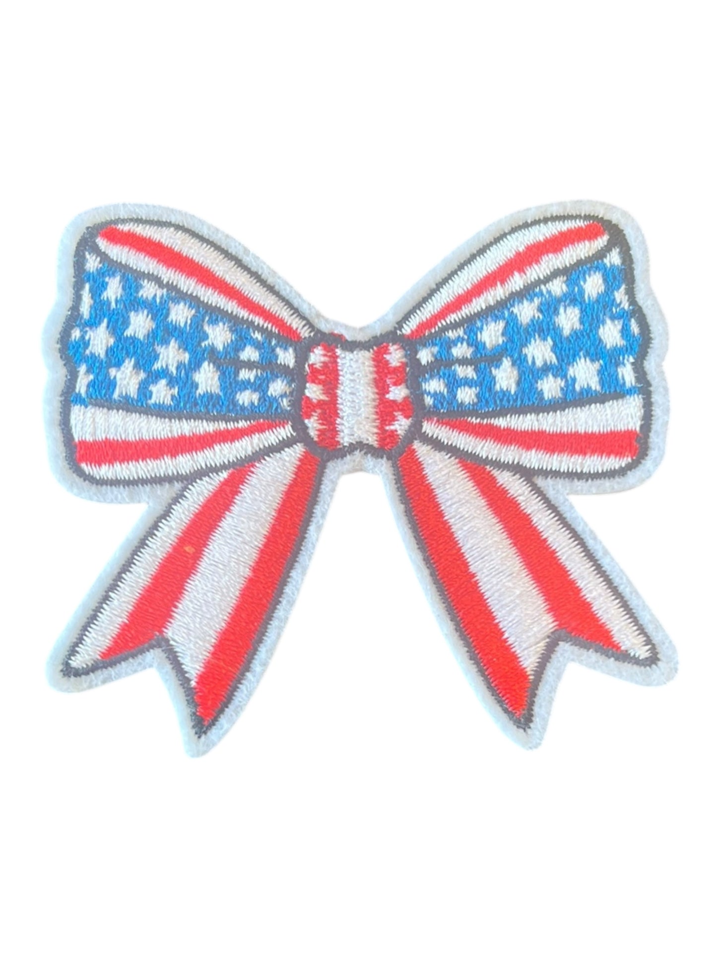 Red White Blue Bow