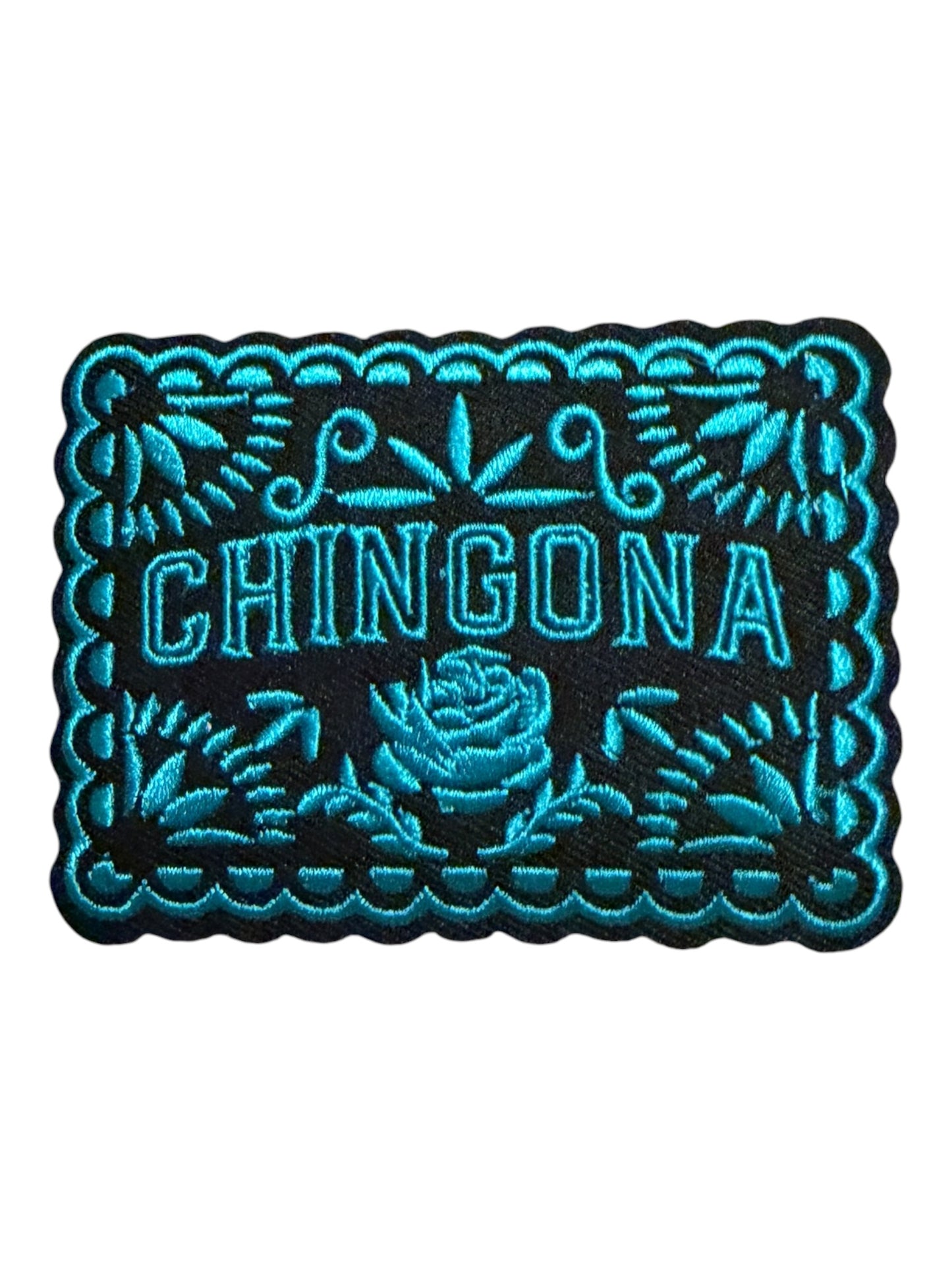 Chingona teal square