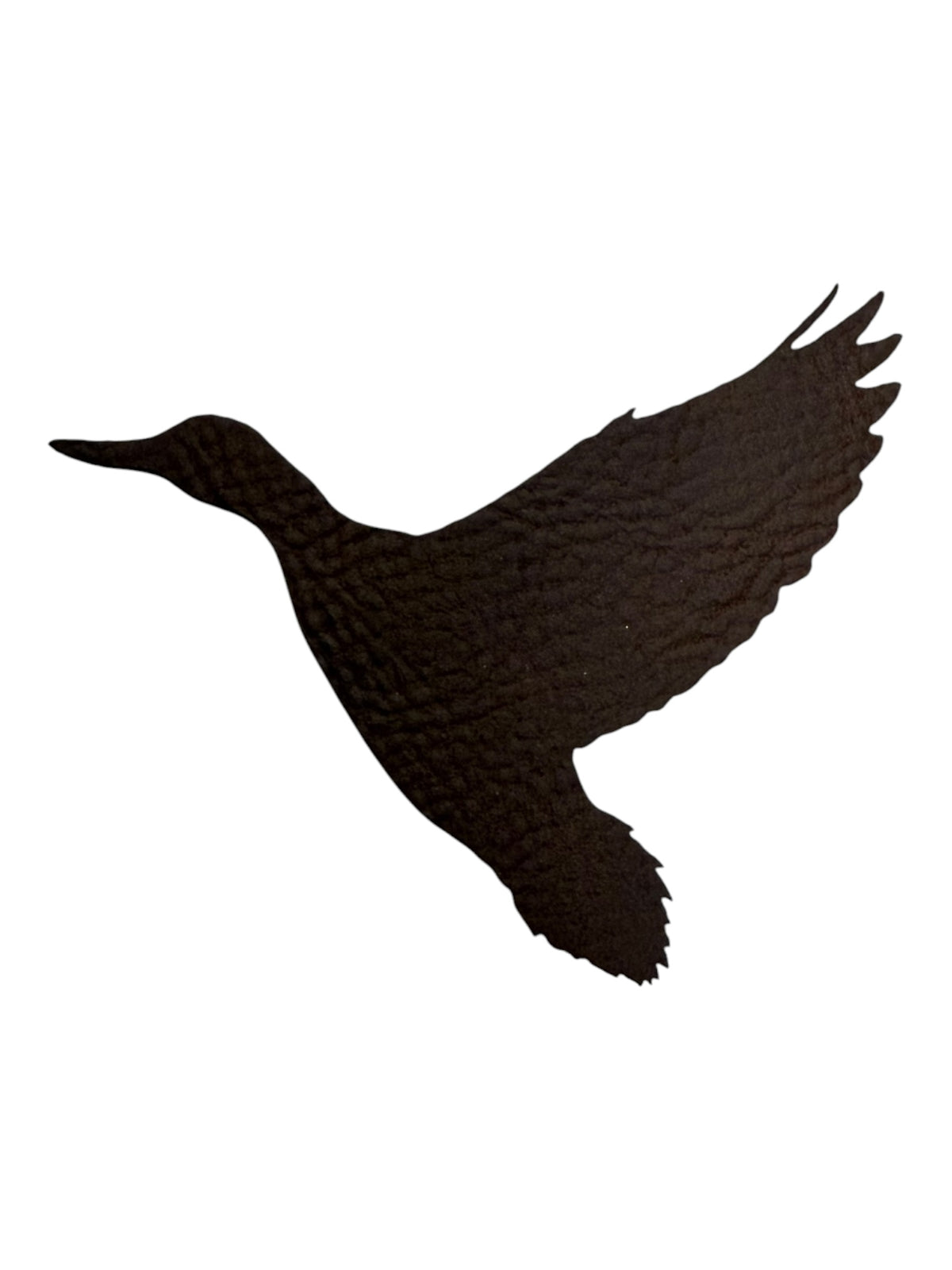 Leatherette duck silhouette