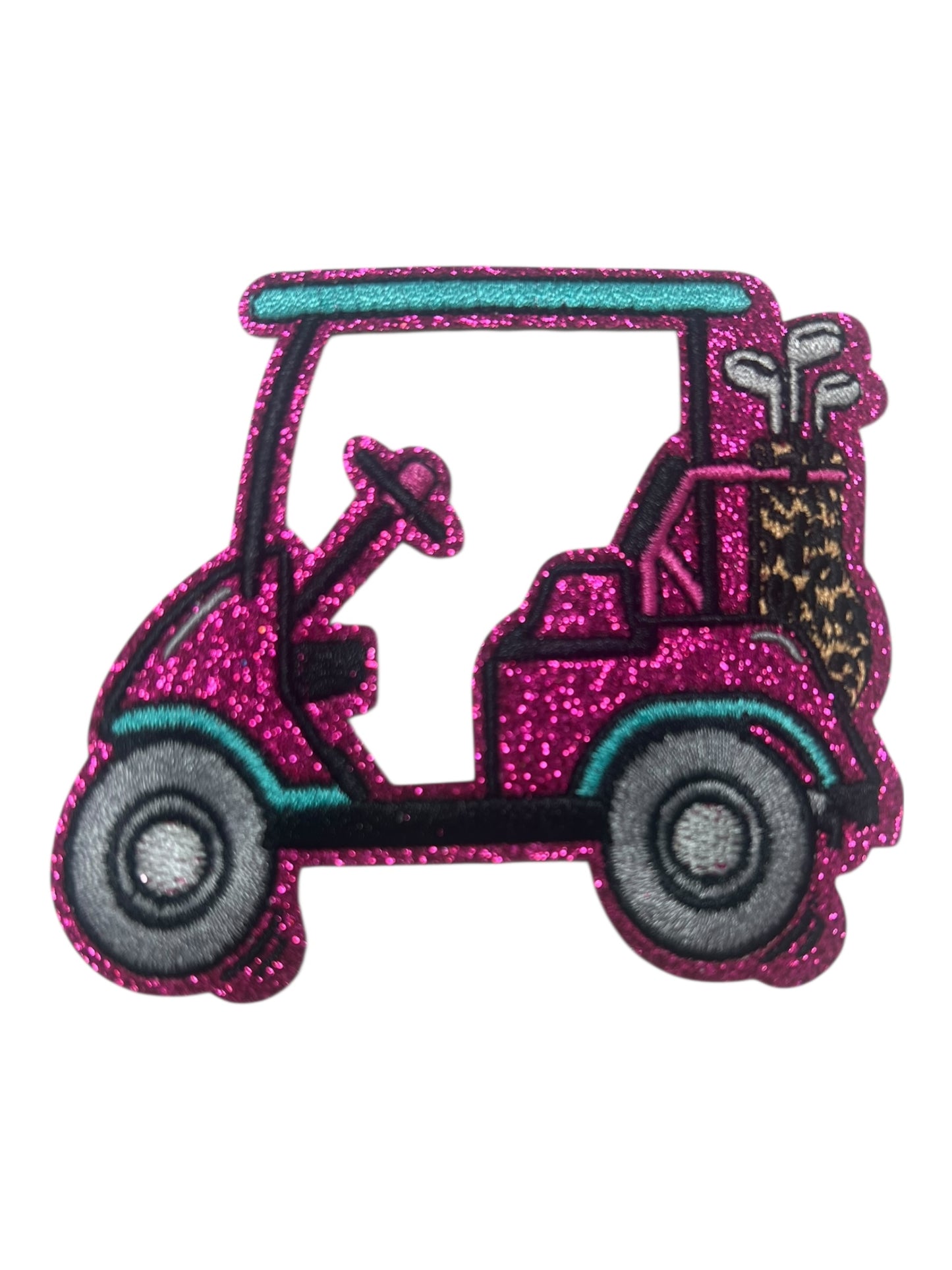 Pink glitter Golf Cart
