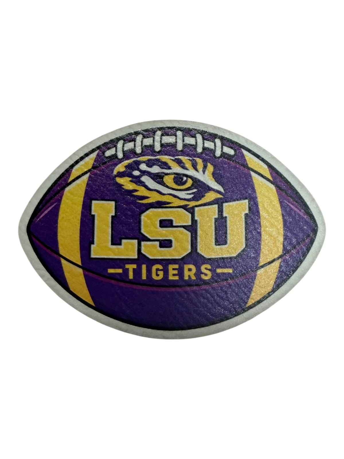 Tigers football Leatherette adhesive back patch