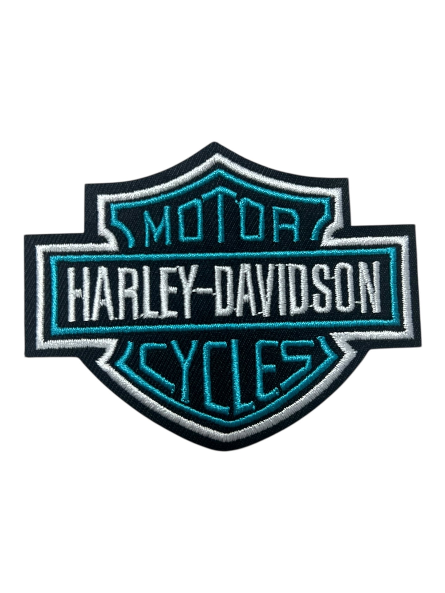 Turquoise Motorcycle 3.5” across