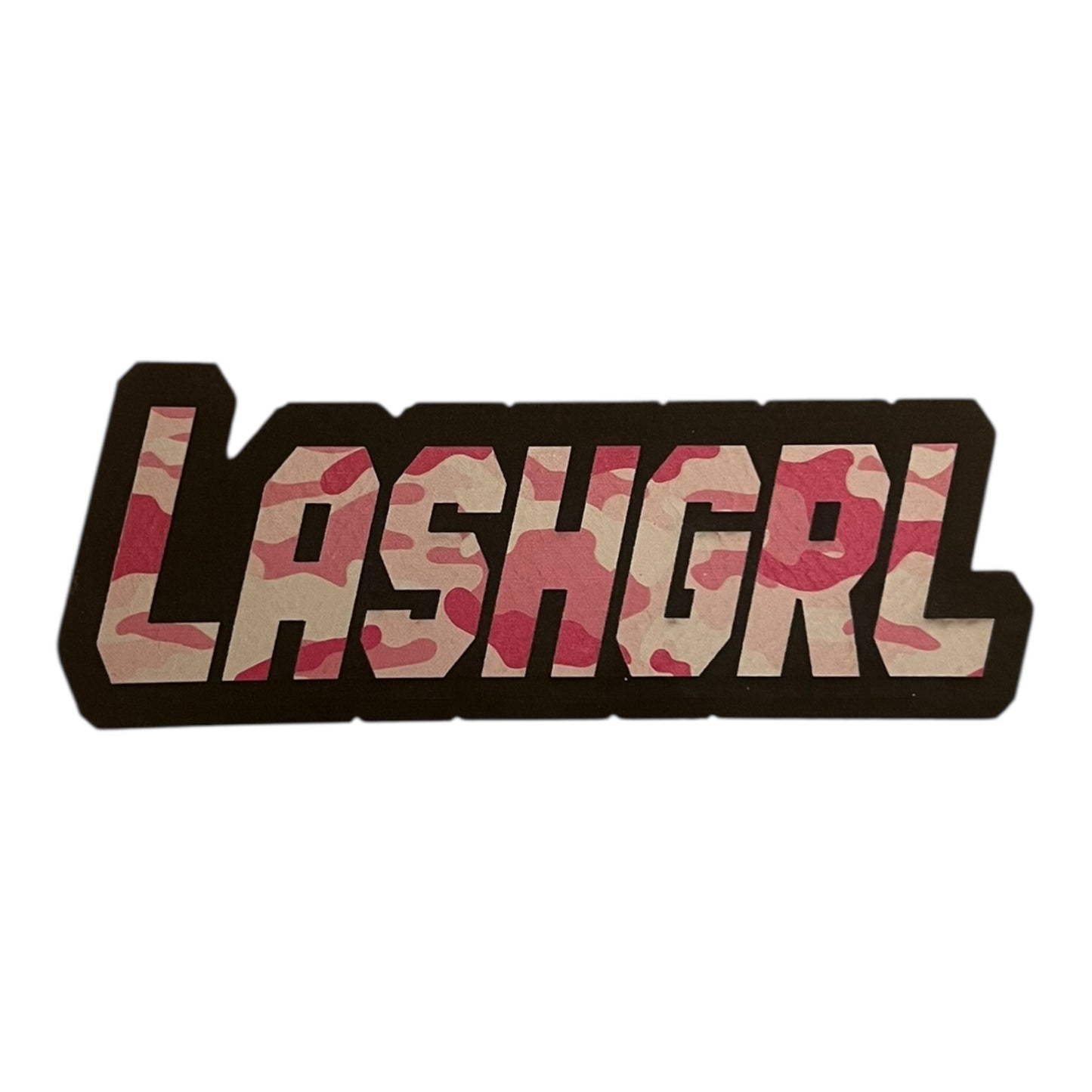 Letterette Lash Grl iron on patch