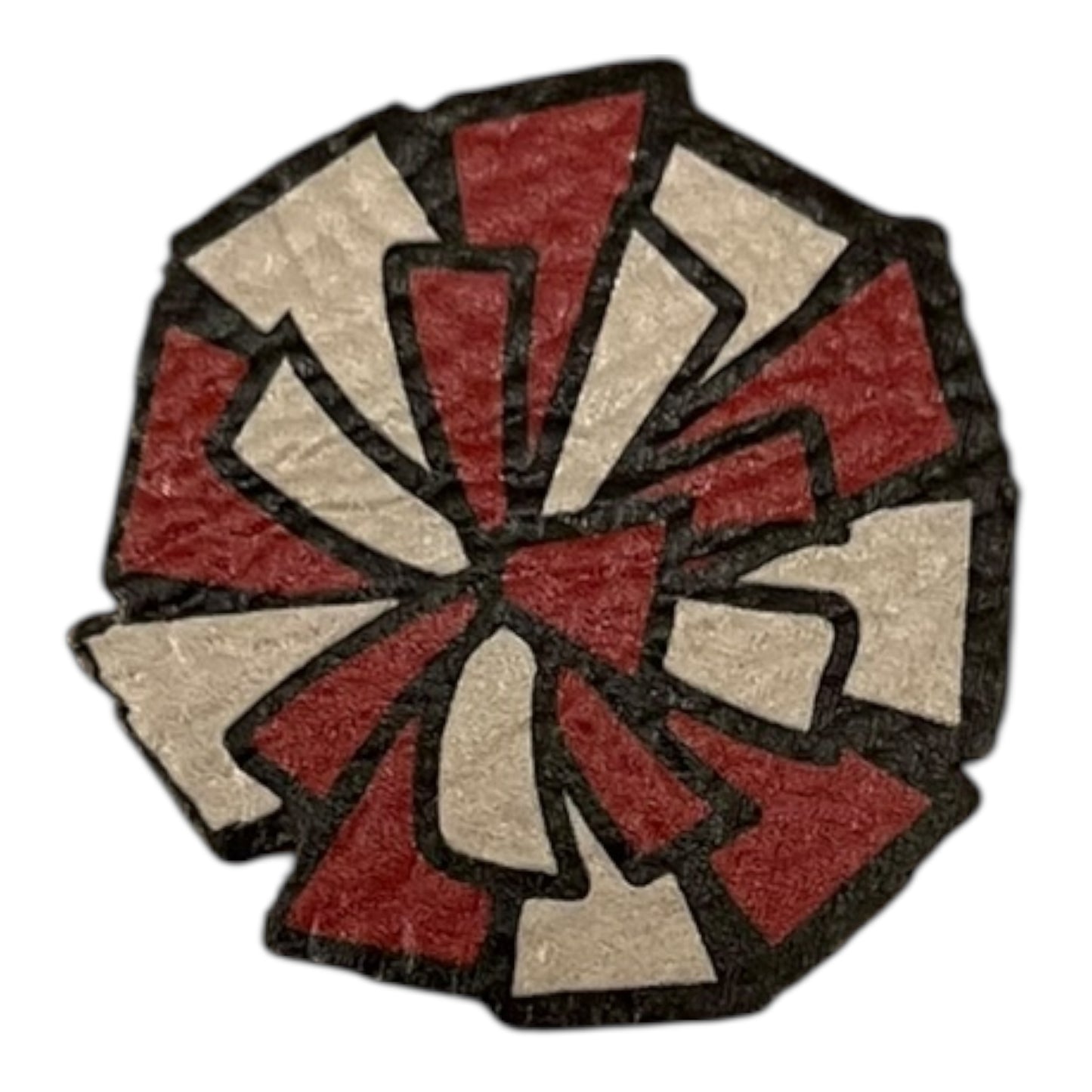 Leatherette 1” Pom Pom Iron on Patch
