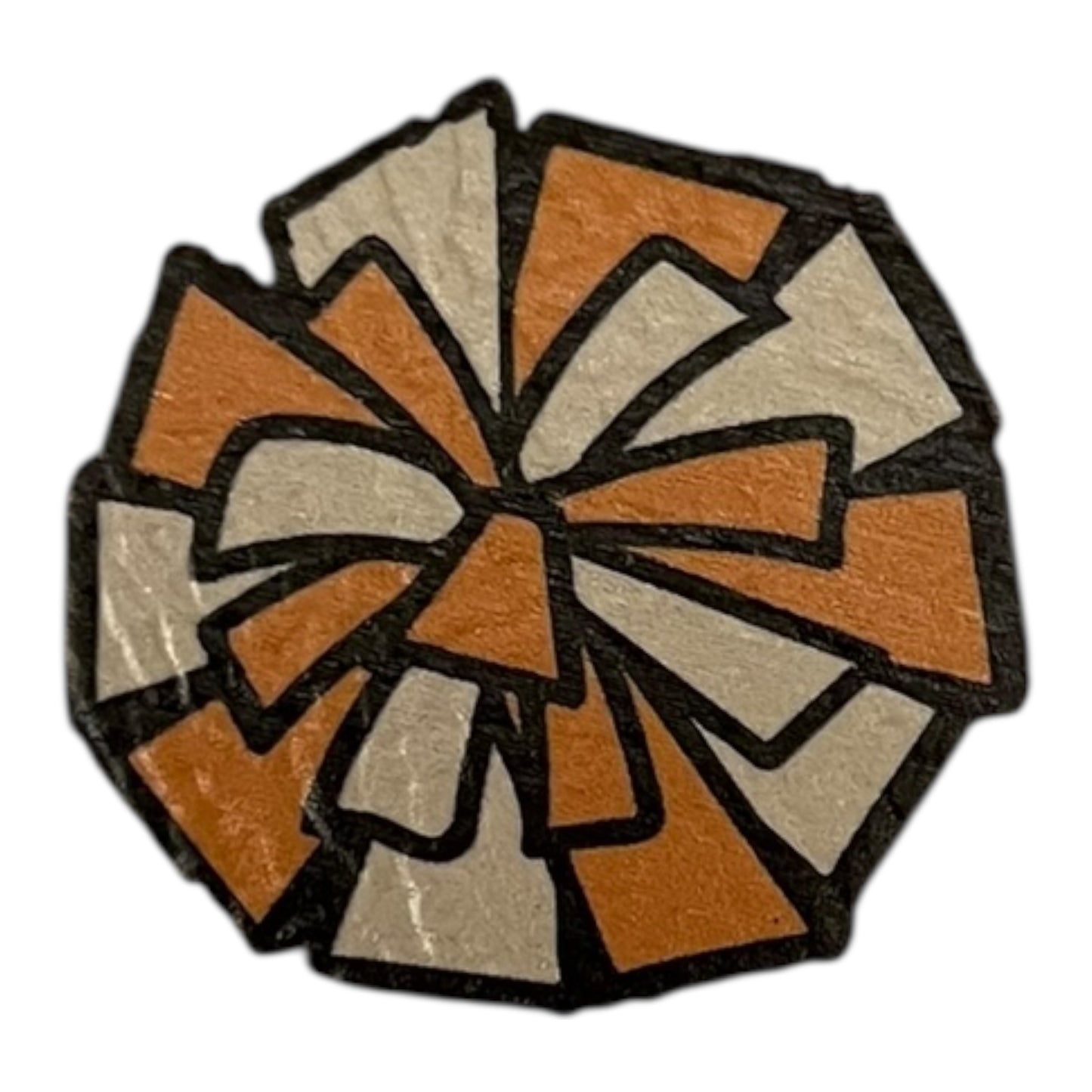 Leatherette 1” Pom Pom Iron on Patch