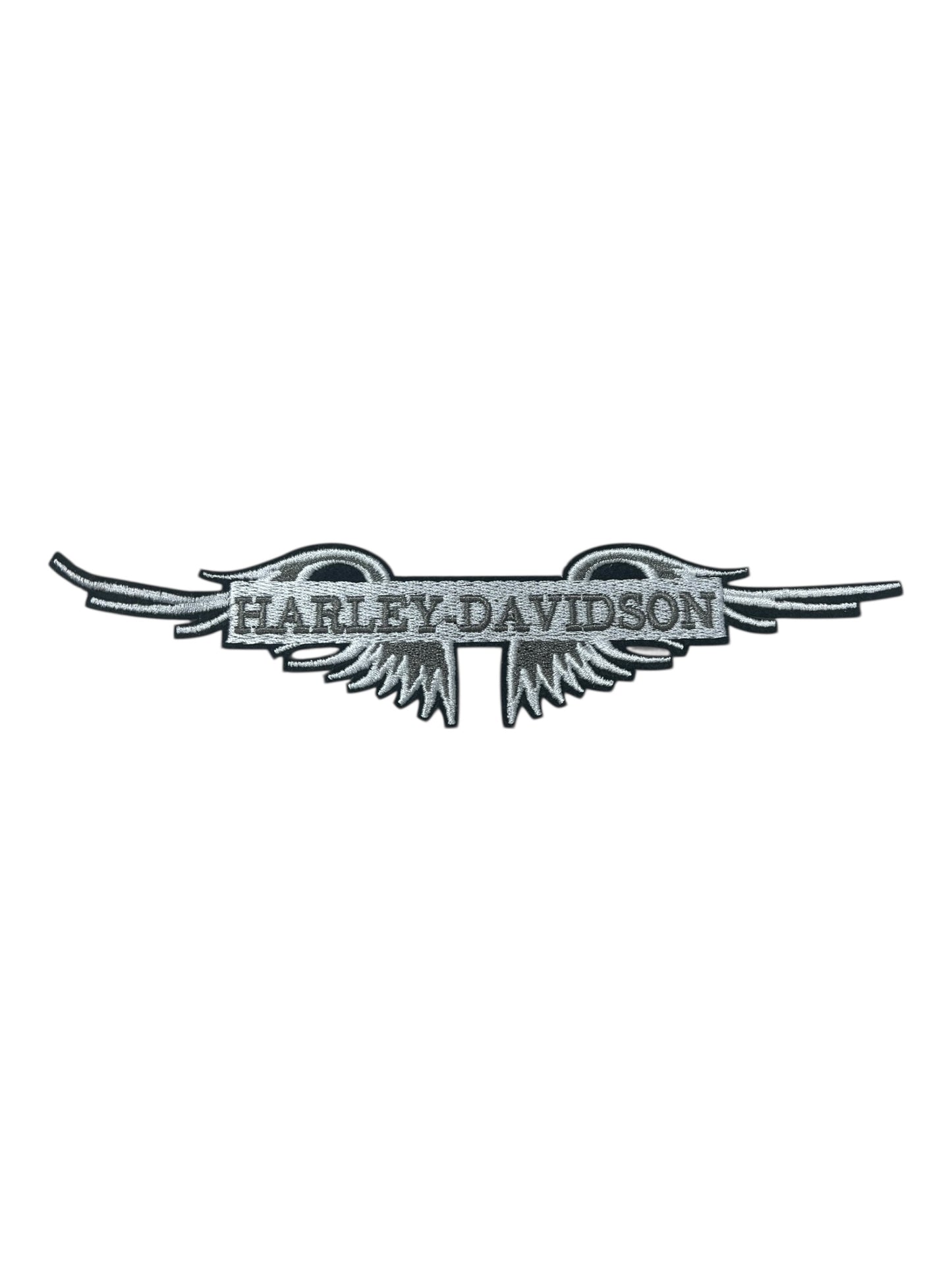 White grey black HD Motorcycle 8” across
