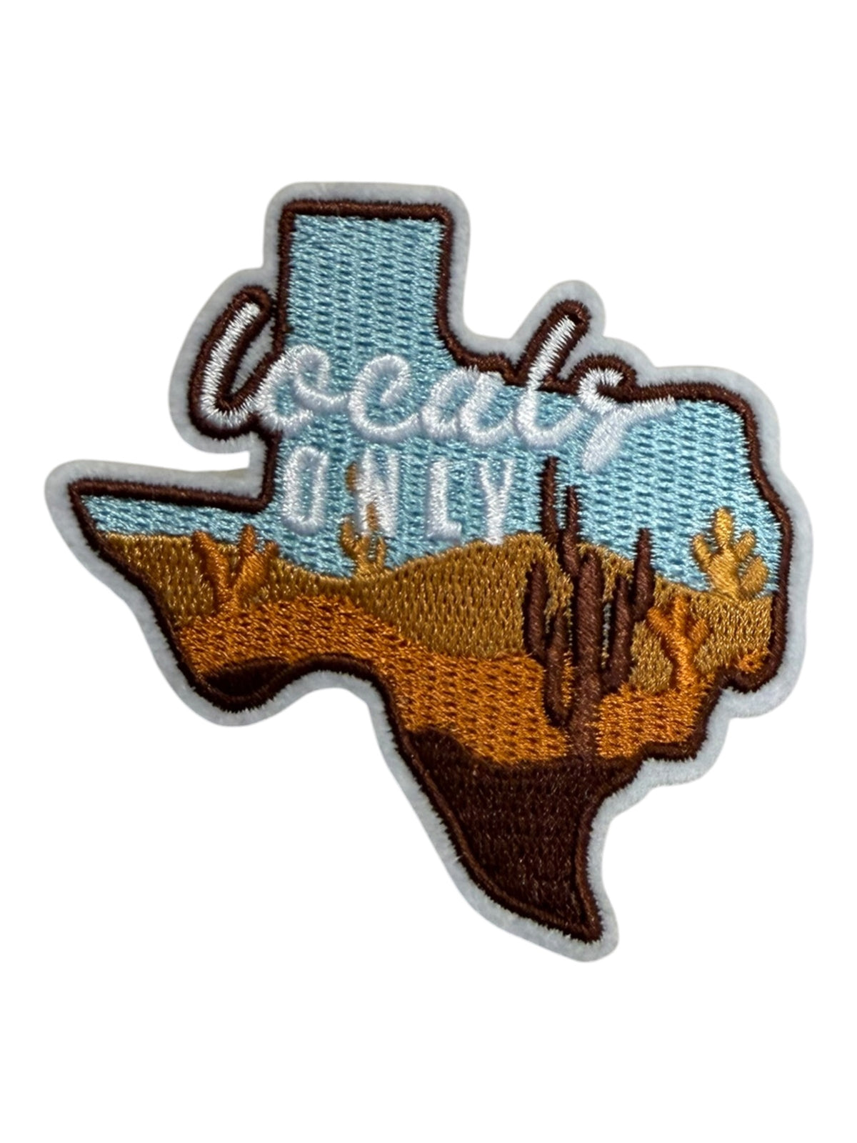 Locals only Texas state shape