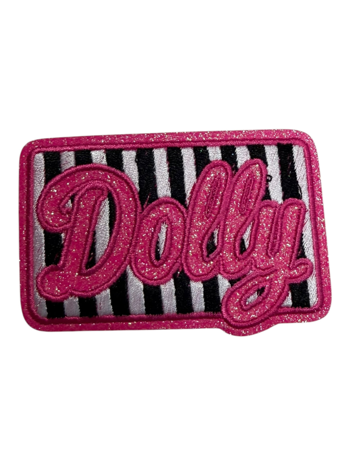 Dolly hot pink black and white stripe