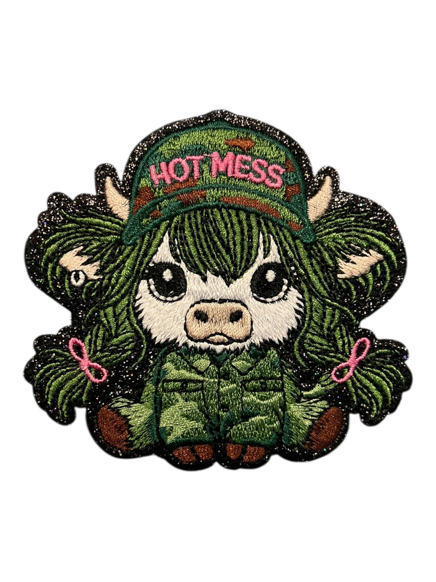 Hot mess cow green