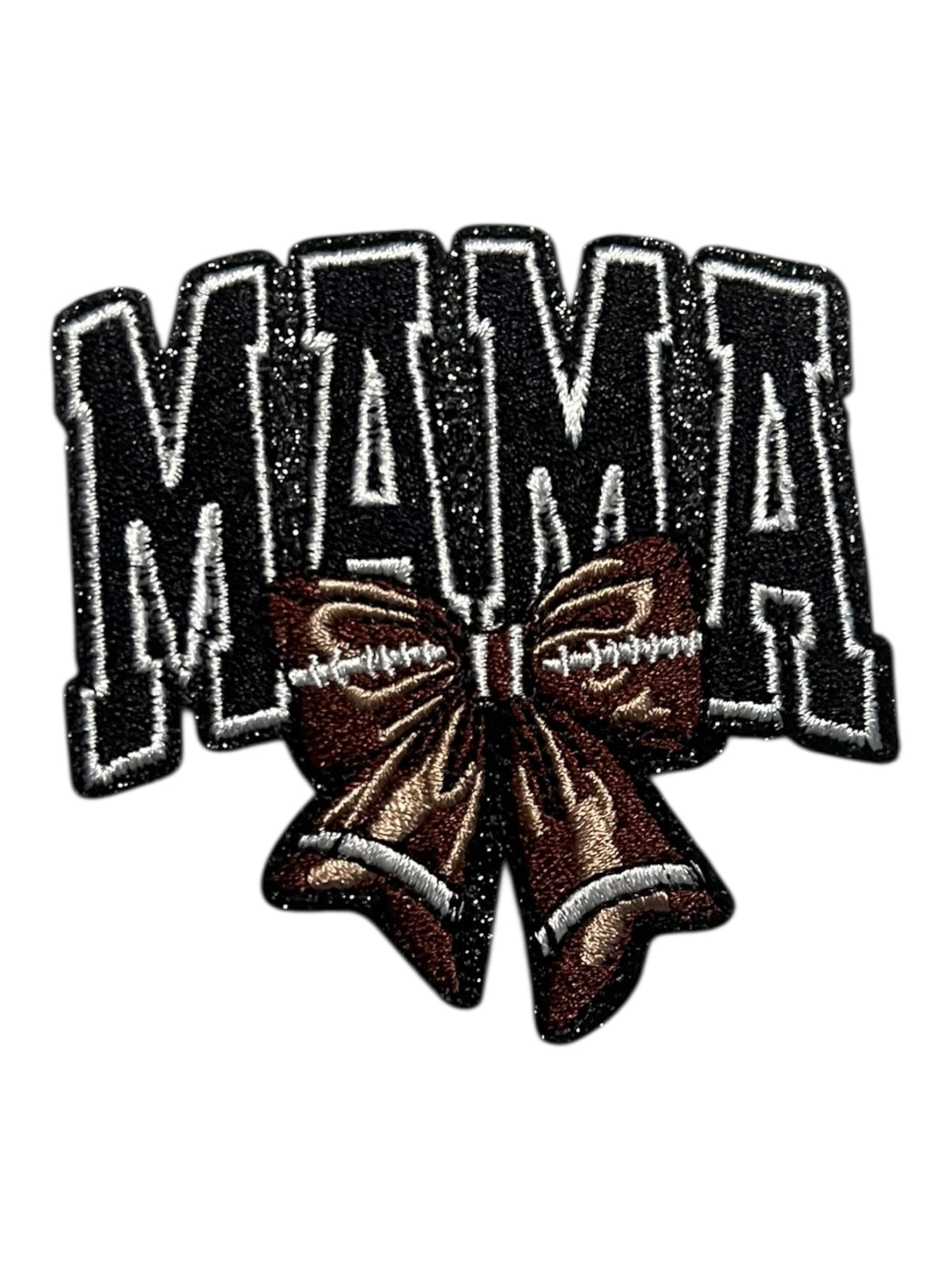 Mama with a football bow
