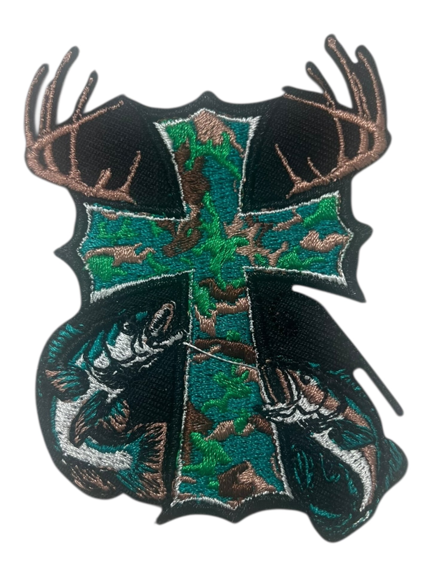 Cross Horns and Fish black