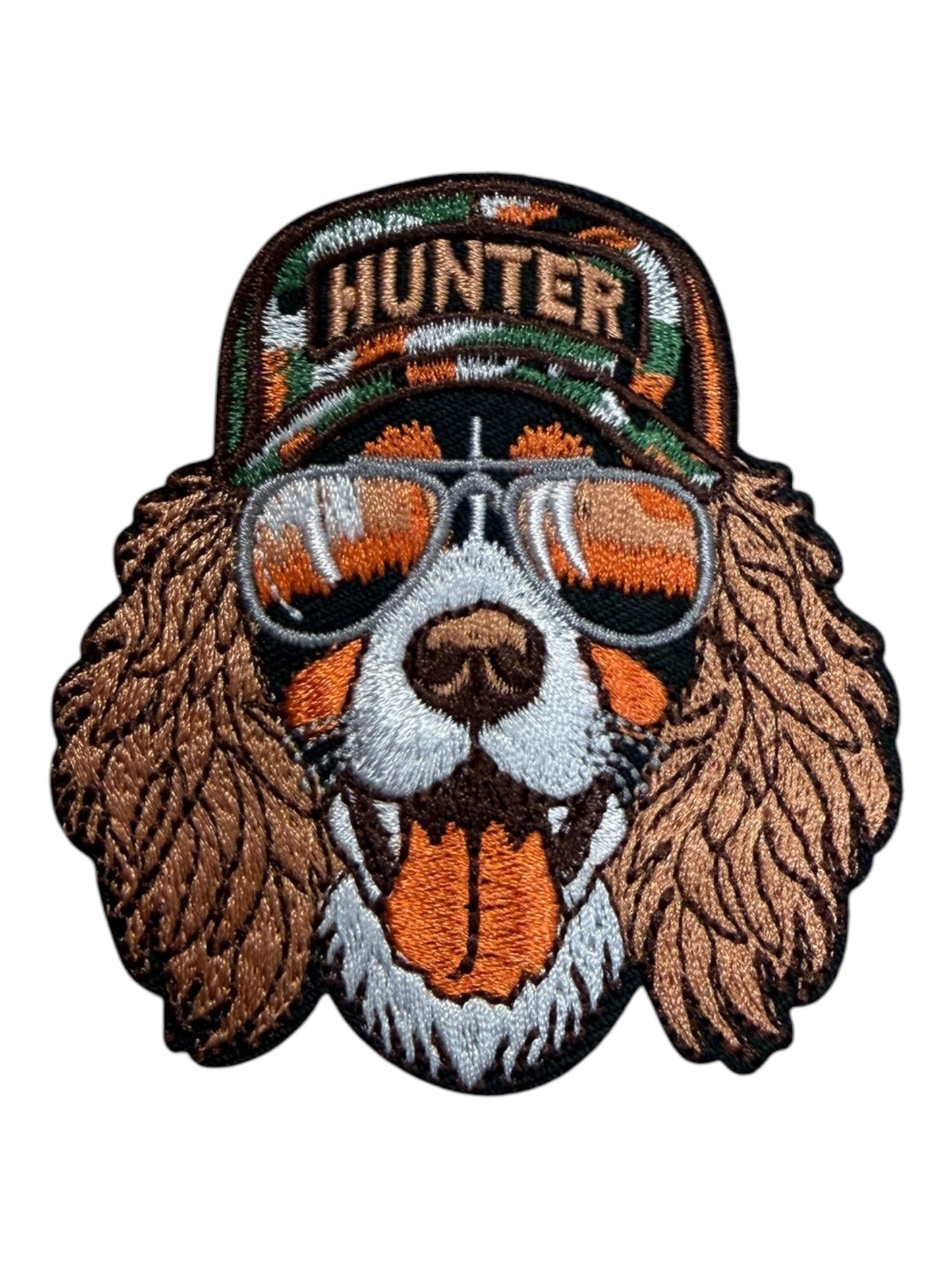 Dog with hunter hat