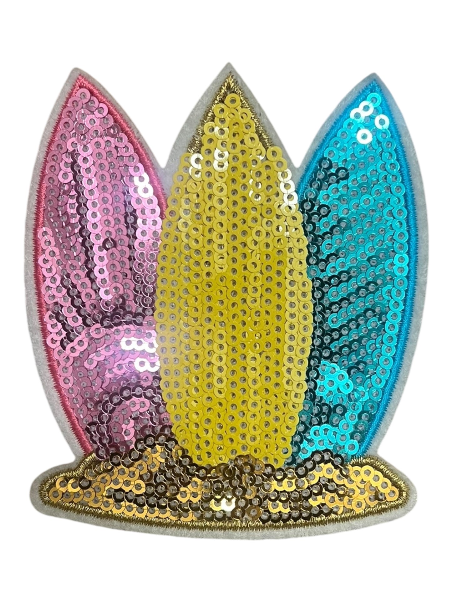 Sequin surf board