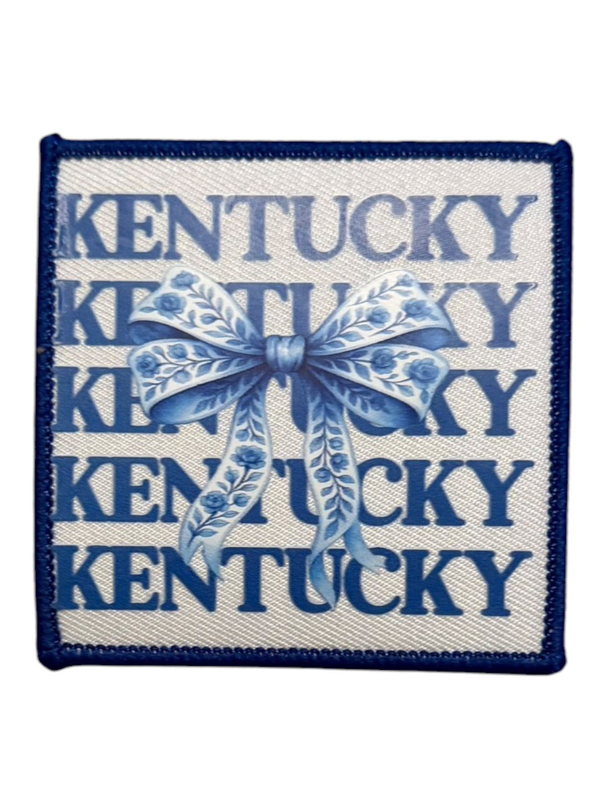 Kentucky with blue floral bow