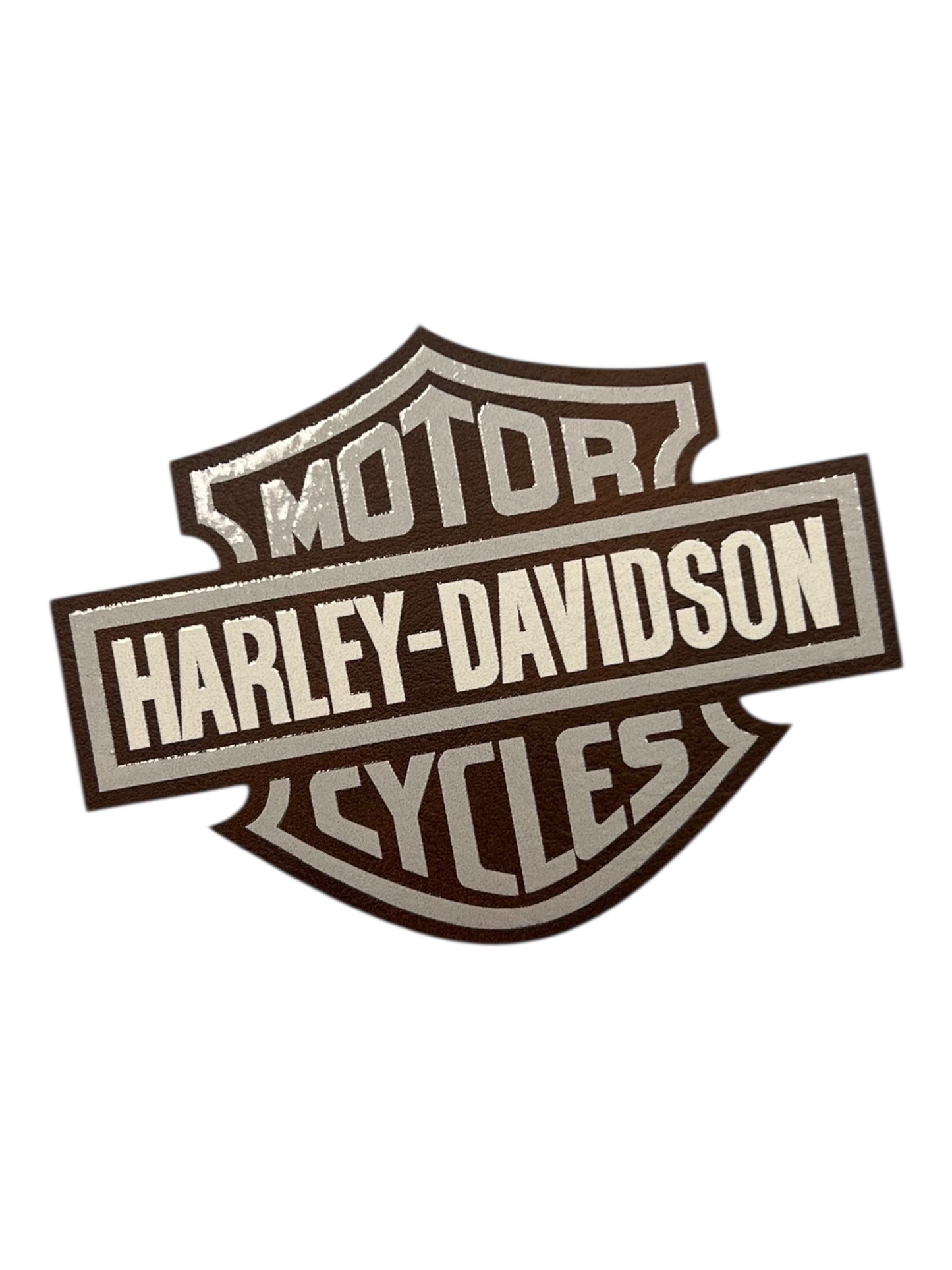 Brown leatherette motorcycle HD 3-1/2 “ wide