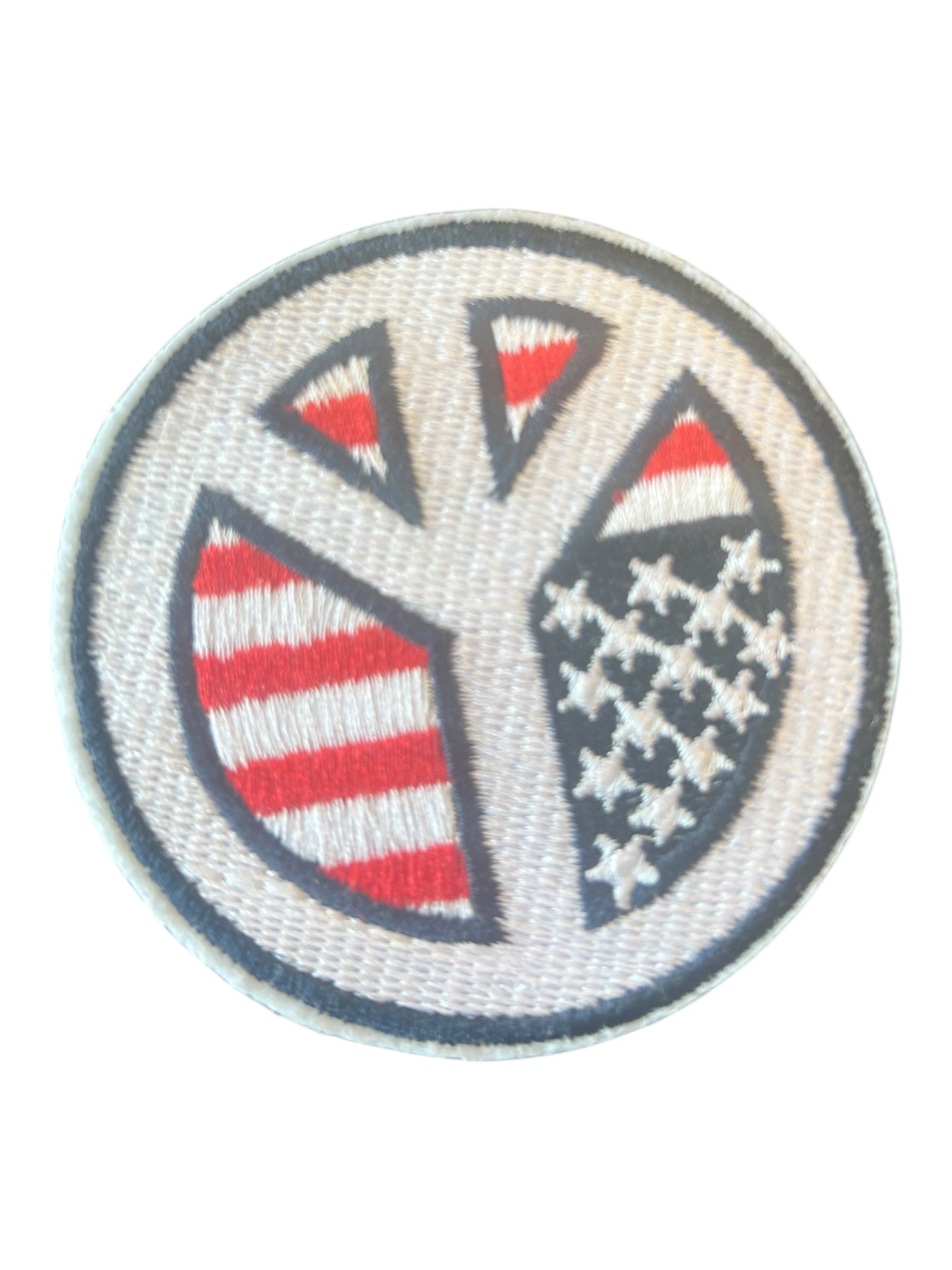 Red white blue peace