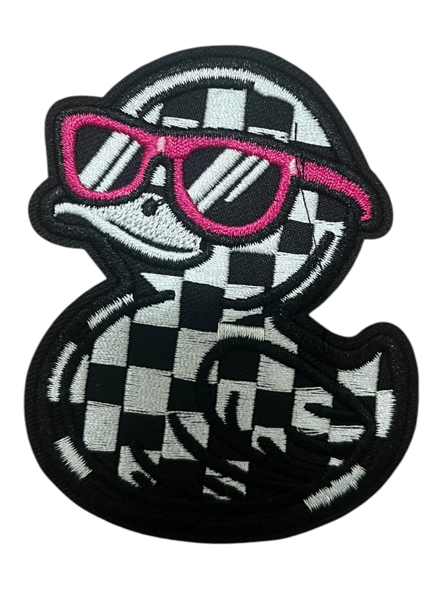 Checkered ducky with glasses