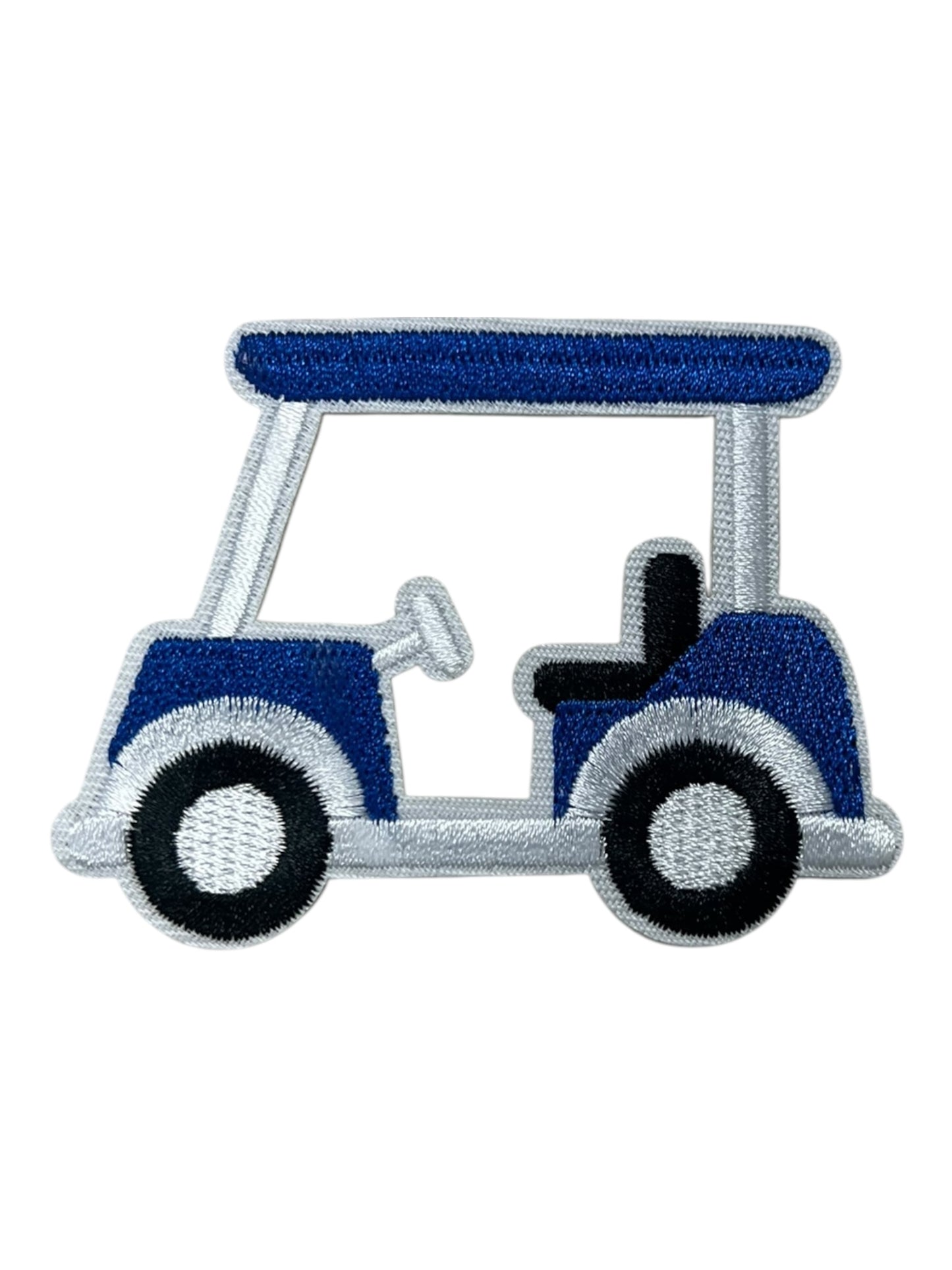 Blue golf cart