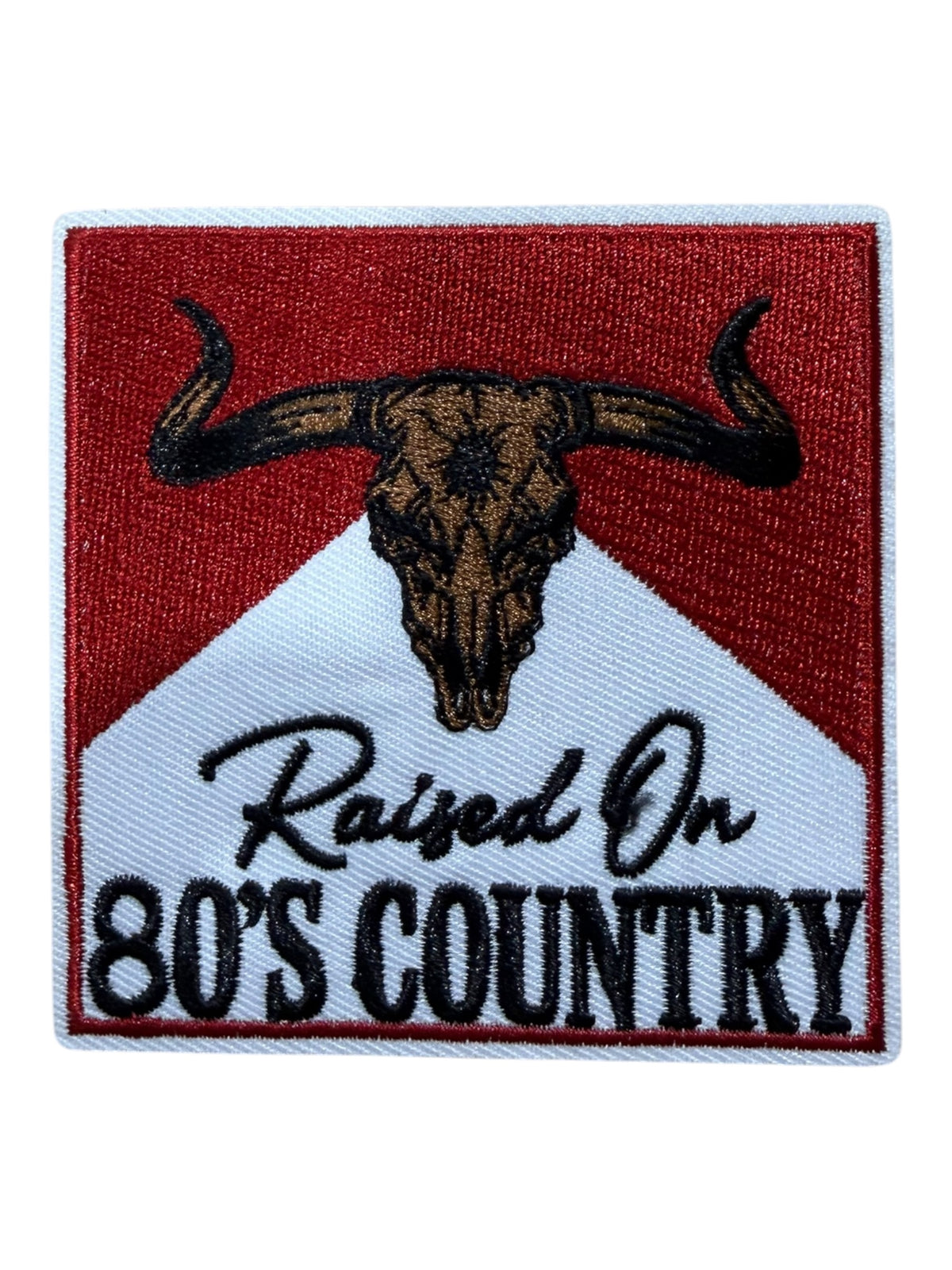 Raised on 80’s Country, Red & White Longhorn