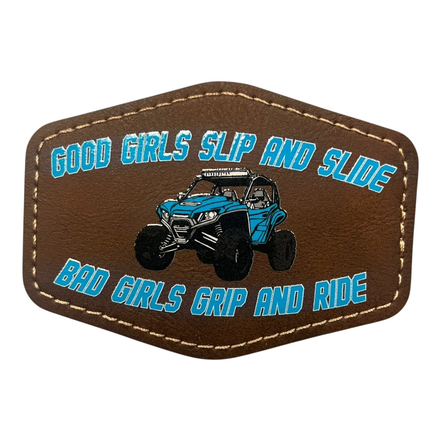 Leatherette SxS girlies Iron on Patch