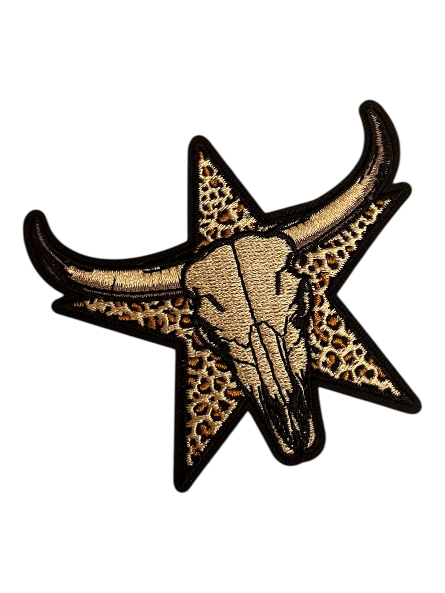 Leopard star steer head