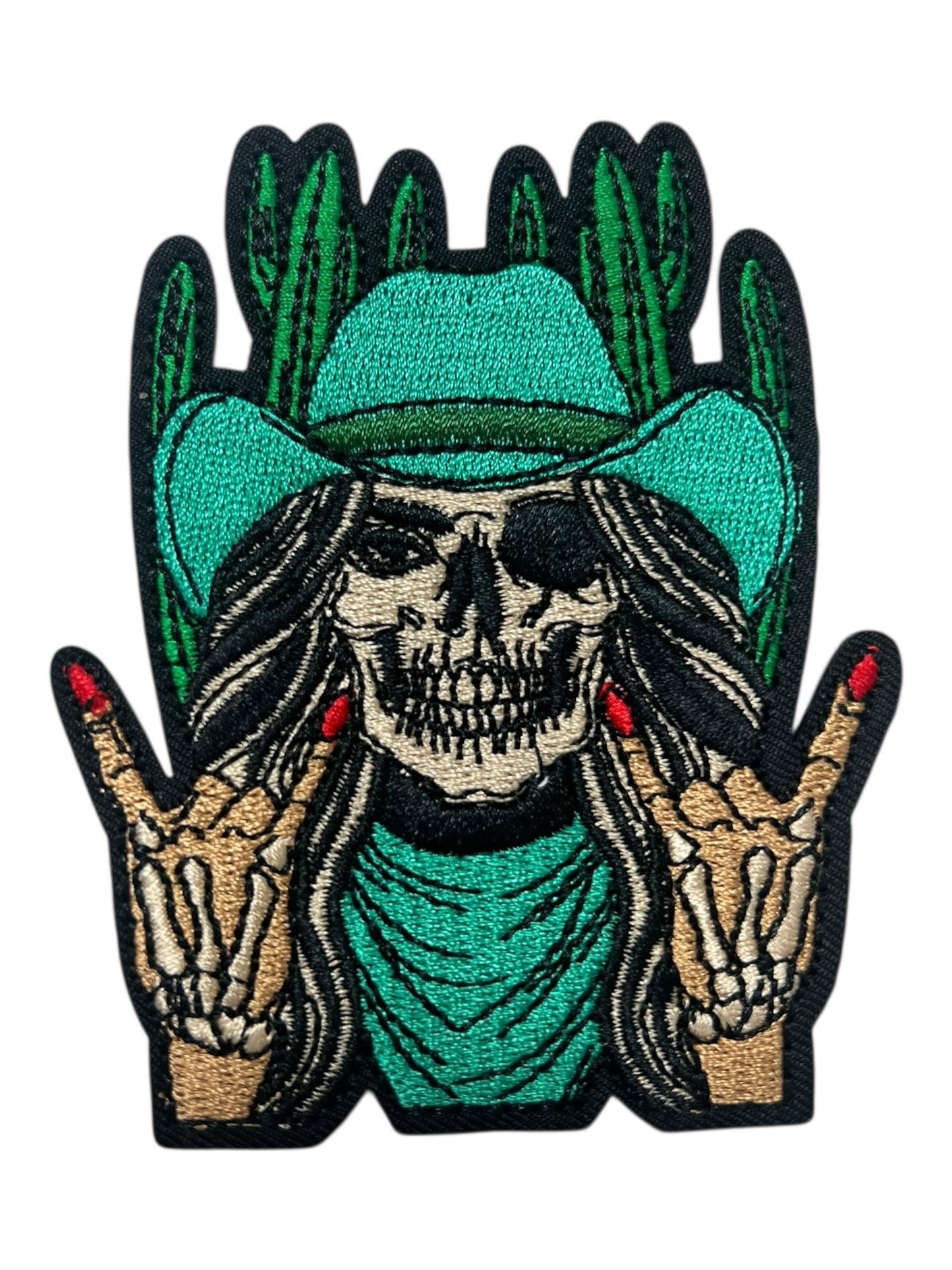 Skelly Cowgirl Red nails