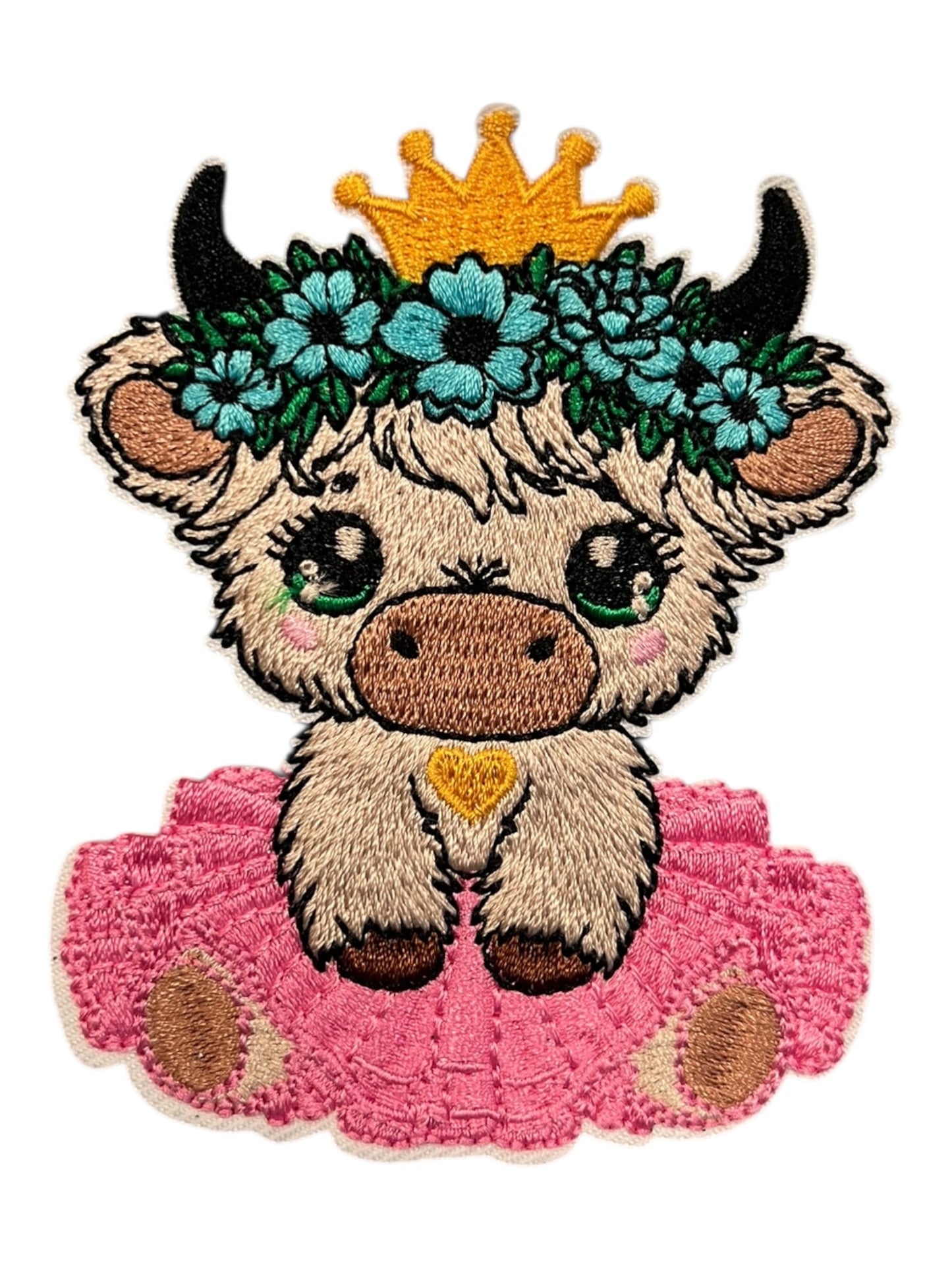 Crown and TuTu cow pink