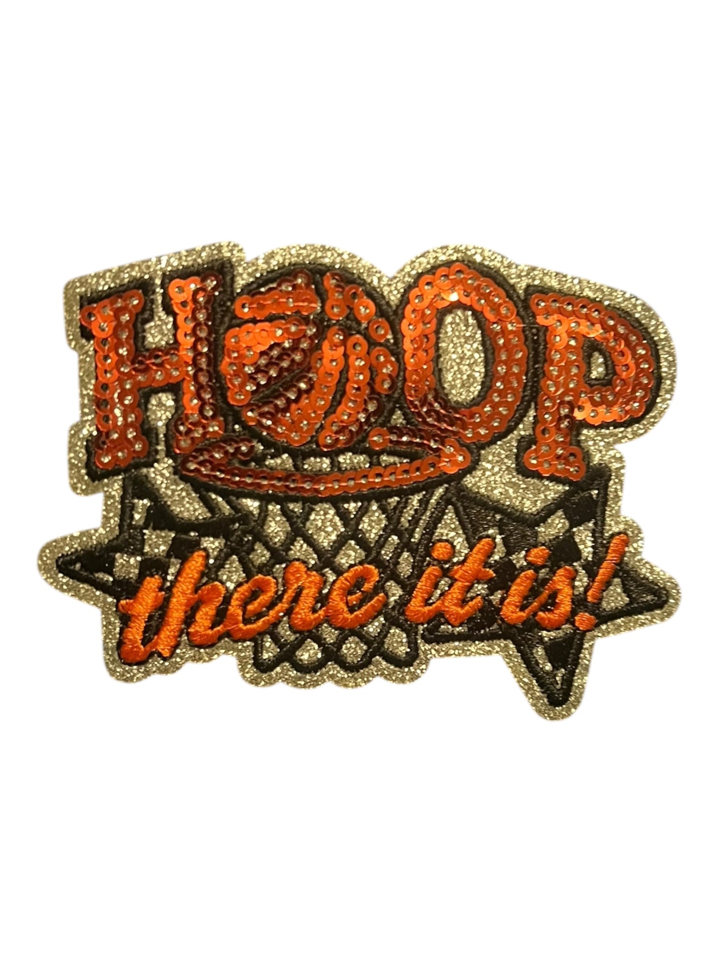 Basketball Hoop there it is sequin patch