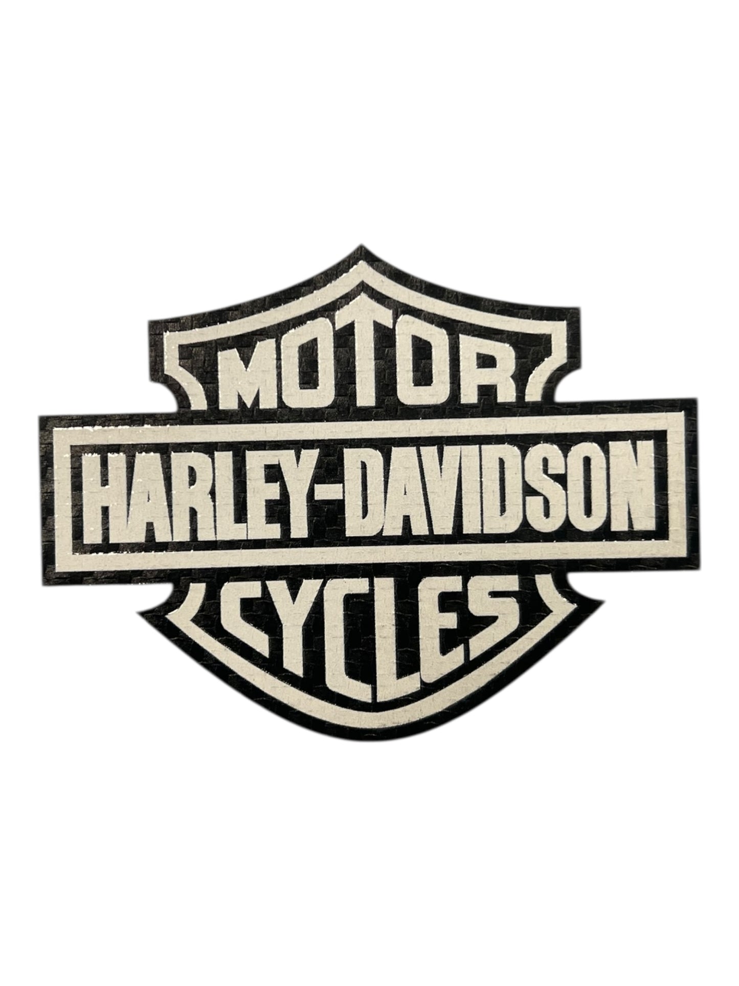Carbon Fiber leatherette motorcycle HD 3-1/2 “ wide