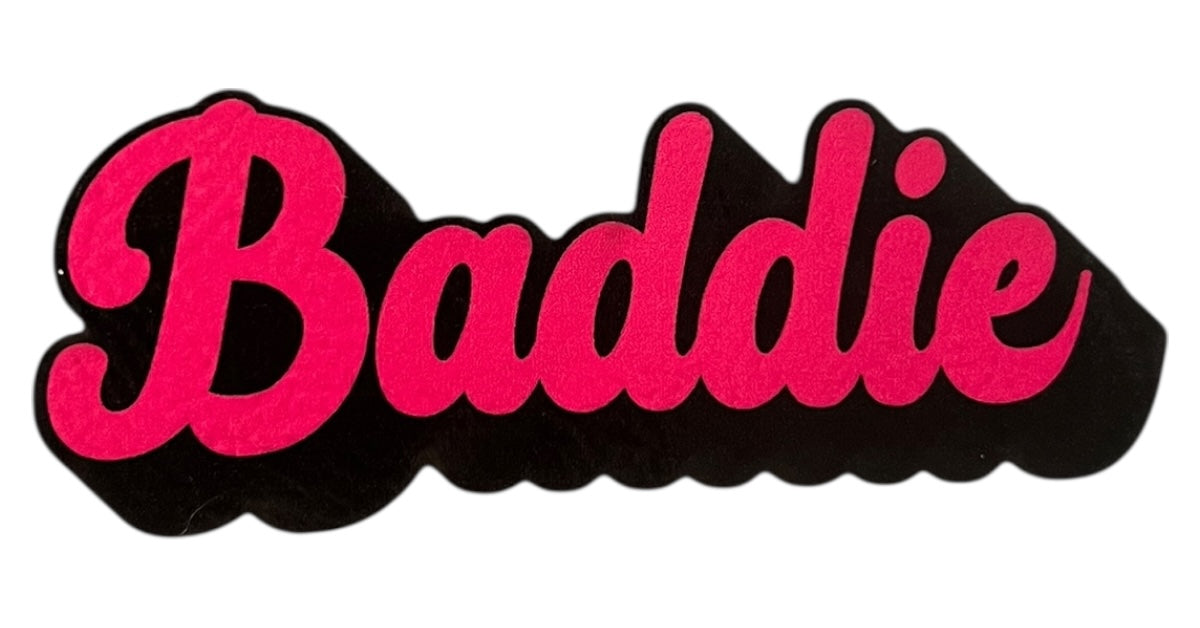 Baddie Leatherette Iron on Patch