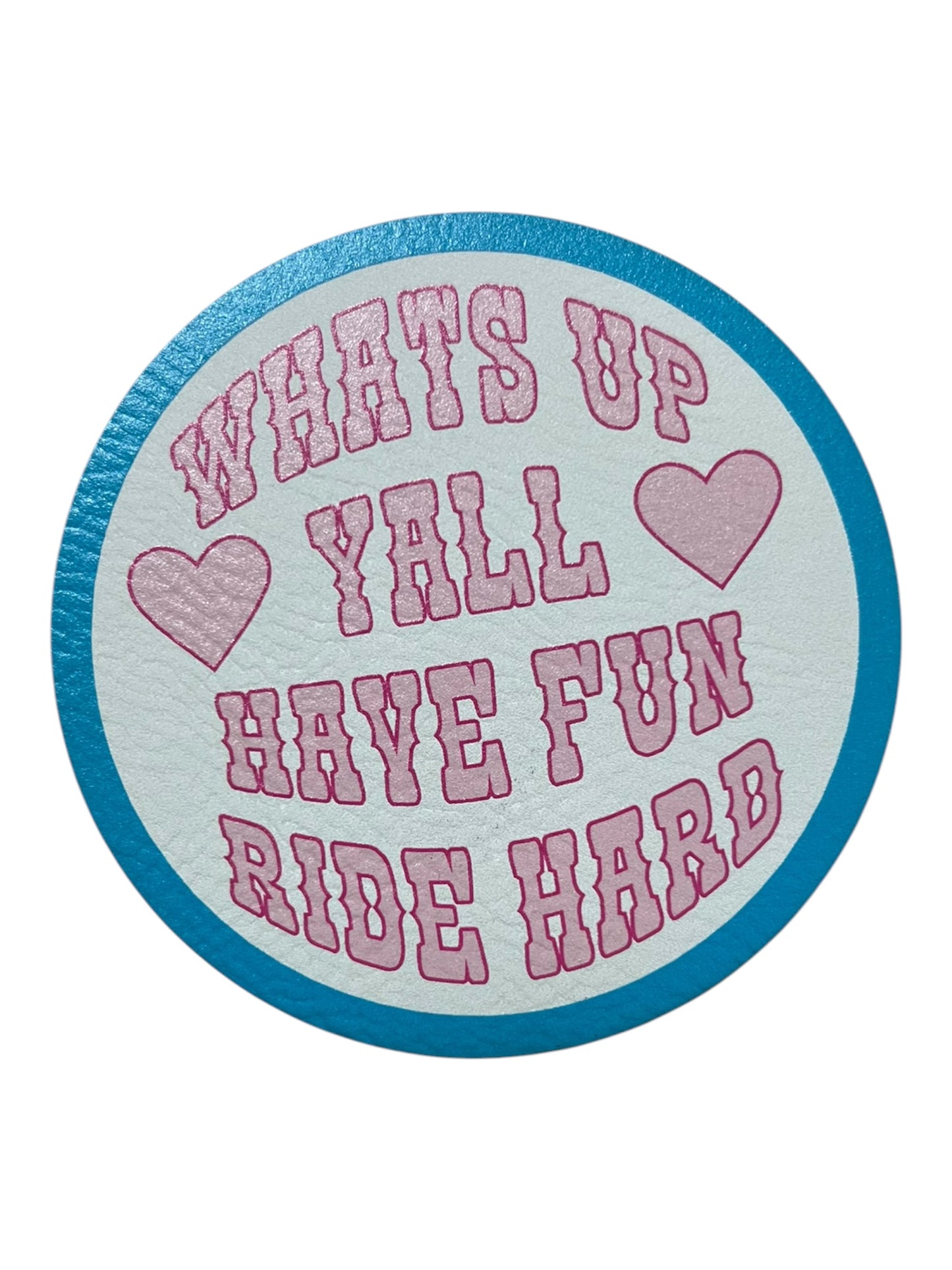 What’s Up Y’all leatherette Patch