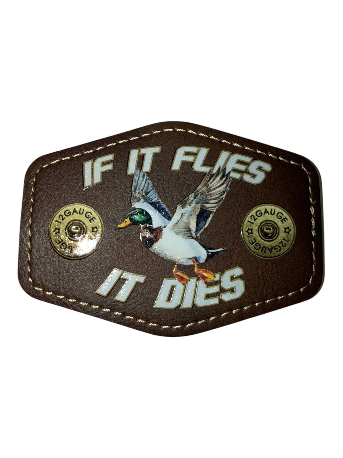 If it flies it dies leatherette