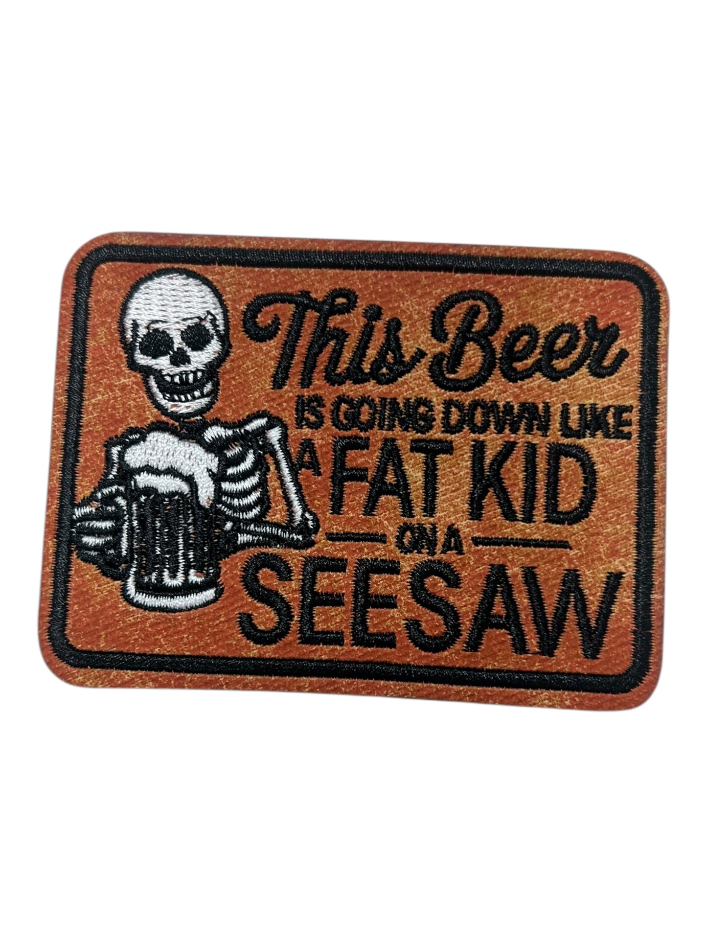This beer is going down like a fat kid on a seesaw