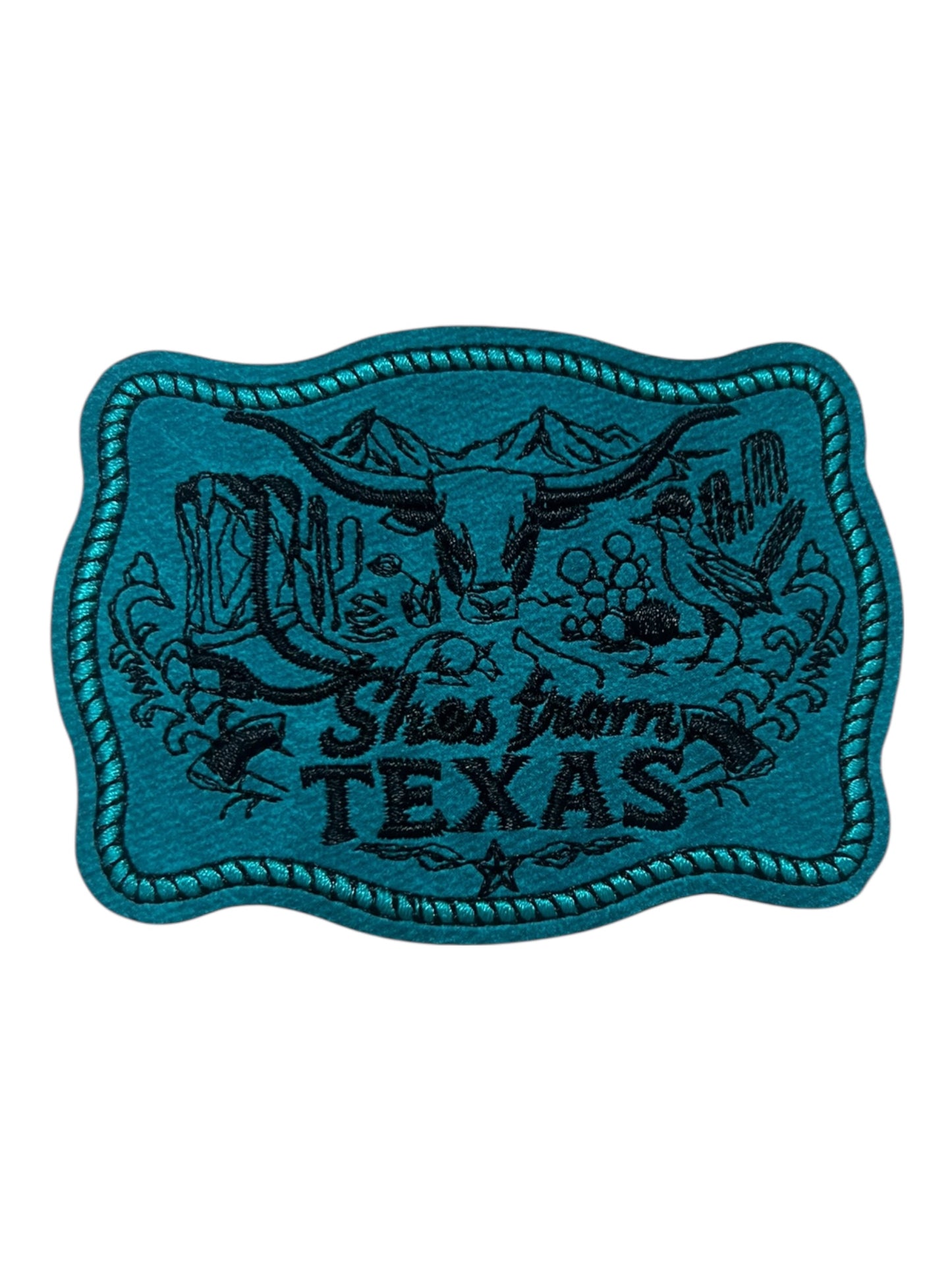 She’s from Texas turquoise buckle