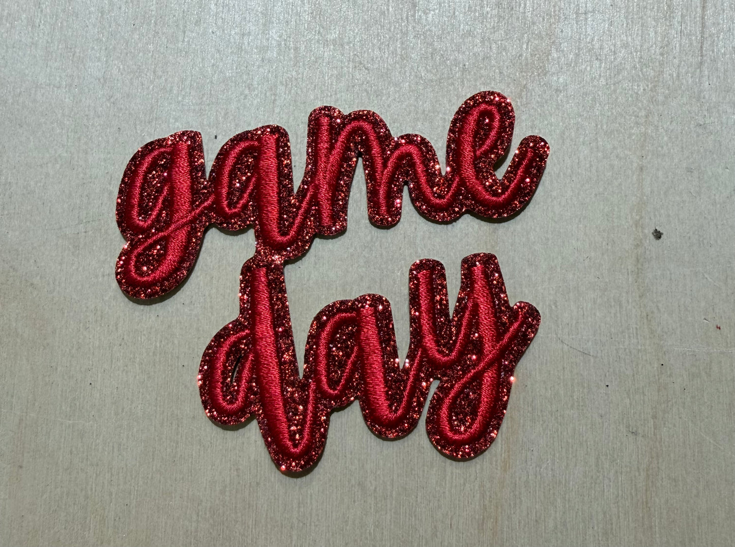 Red glitter game day