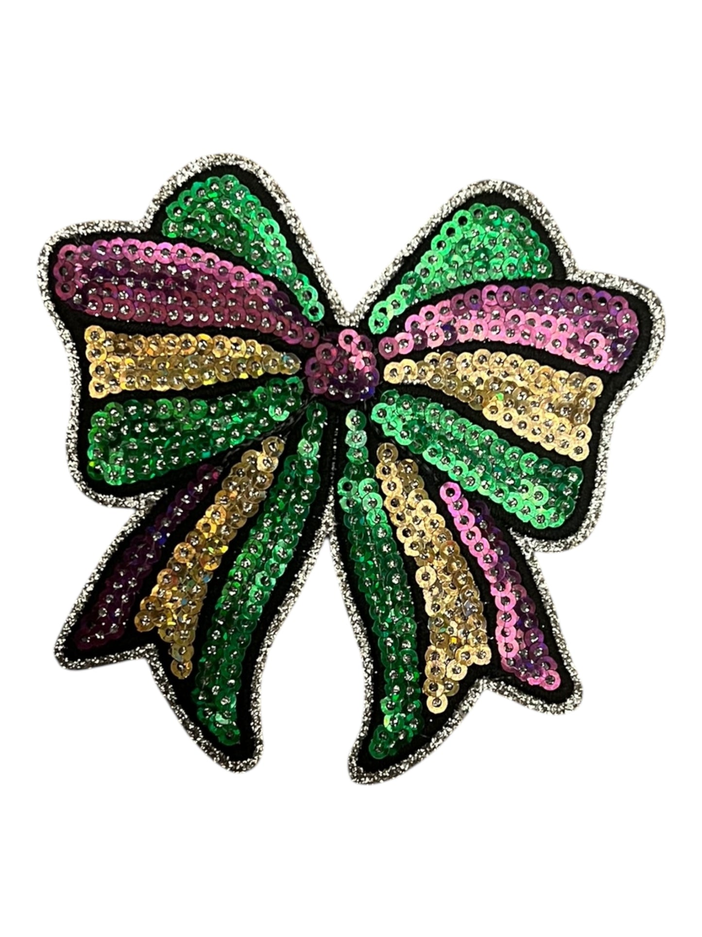 Sequin Mardi Gras Bow